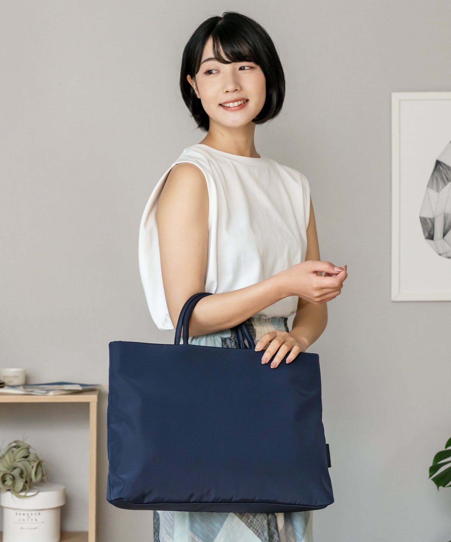 ヴィータフェリーチェ VitaFelice 異素材2wayPCビジネストート （NAVY） NAVY