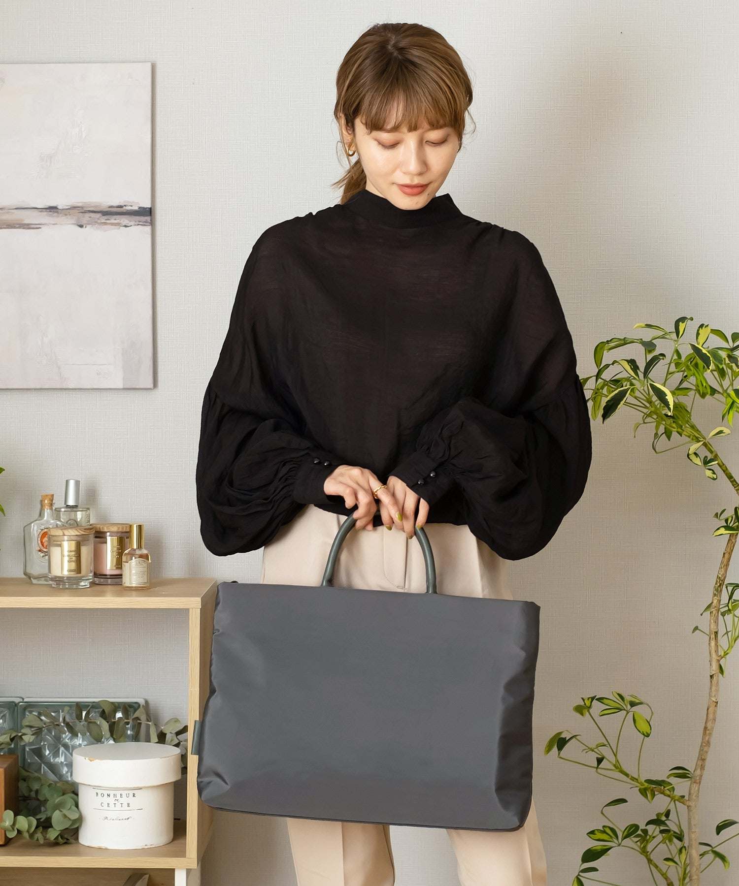 ヴィータフェリーチェ VitaFelice 異素材2wayPCビジネストート （NAVY） NAVY