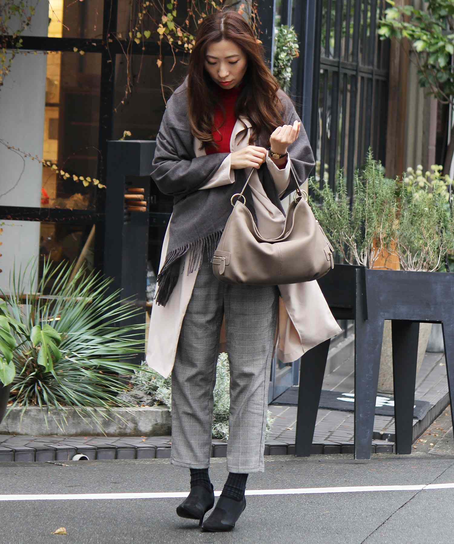 ヴィータフェリーチェ VitaFelice 【本革/カウレザー】2wayワンショルダーバッグ （グレーベージュ） GBE