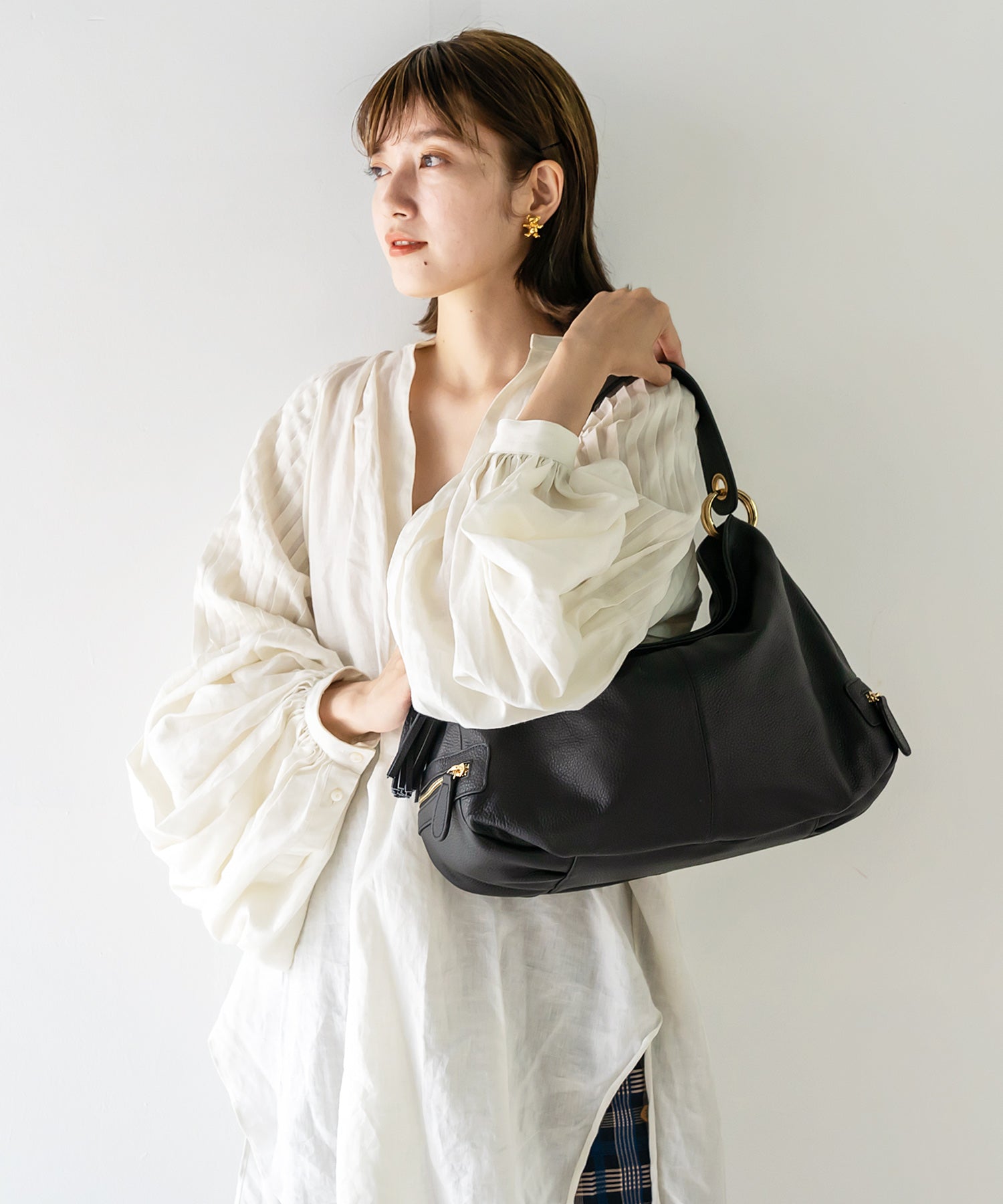 ヴィータフェリーチェ VitaFelice 【本革/カウレザー】2wayワンショルダーバッグ （グレーベージュ） GBE