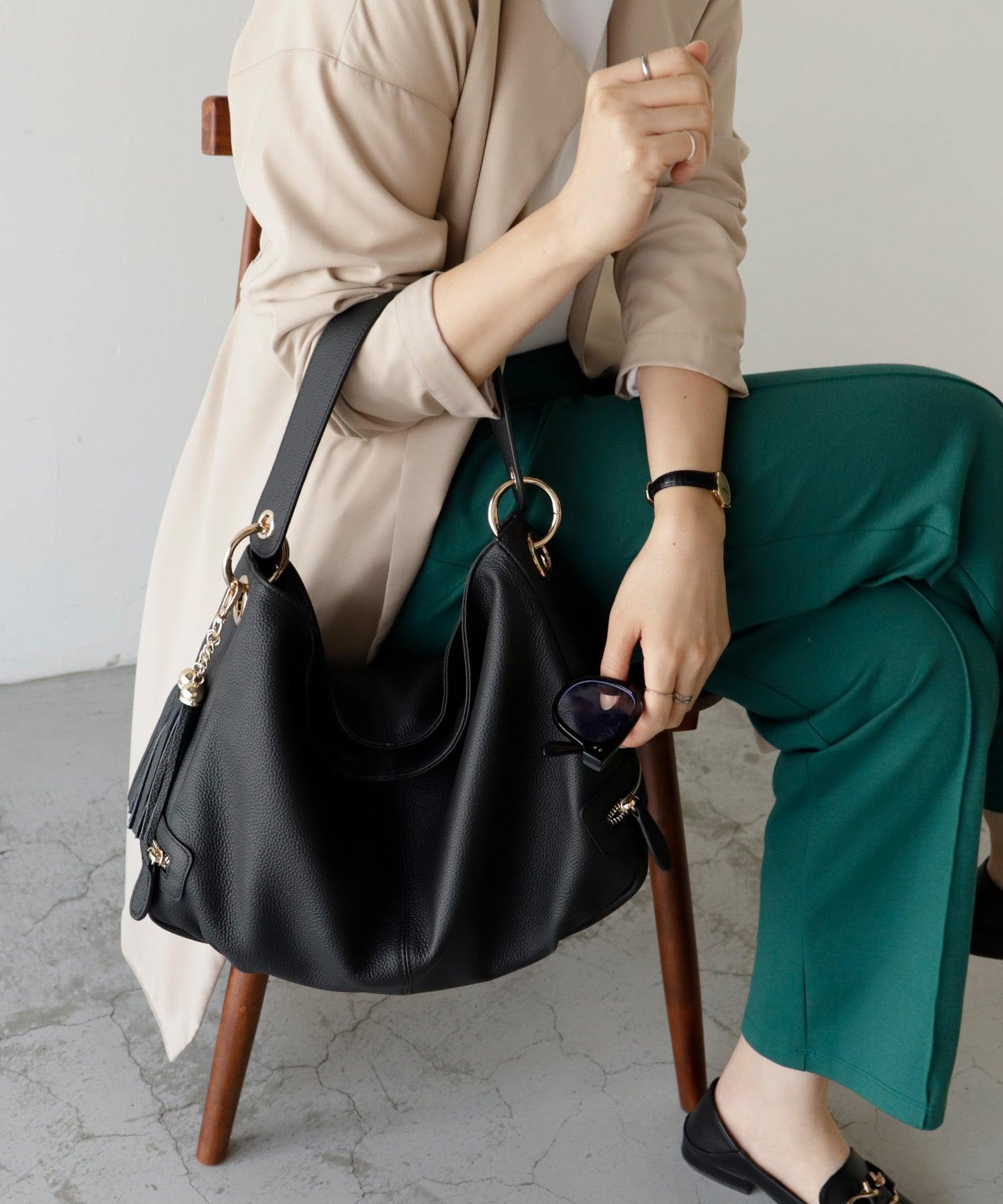 ヴィータフェリーチェ VitaFelice 【本革/カウレザー】2wayワンショルダーバッグ （グレーベージュ） GBE