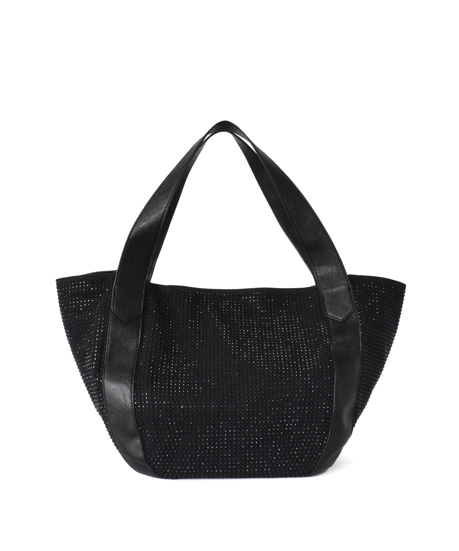 ヴィータフェリーチェ VitaFelice ラインストーンラウンドトートバッグ【aroco/アロコ】 a4 レディース バルーントートバッグ 通勤バッグ バルーンバッグ キラキラ マザーズバック （デニム） デニム