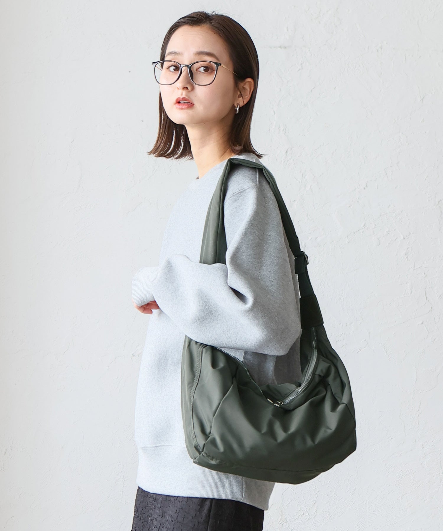 VitaFelice VitaFelice 尼龍半月肩背包