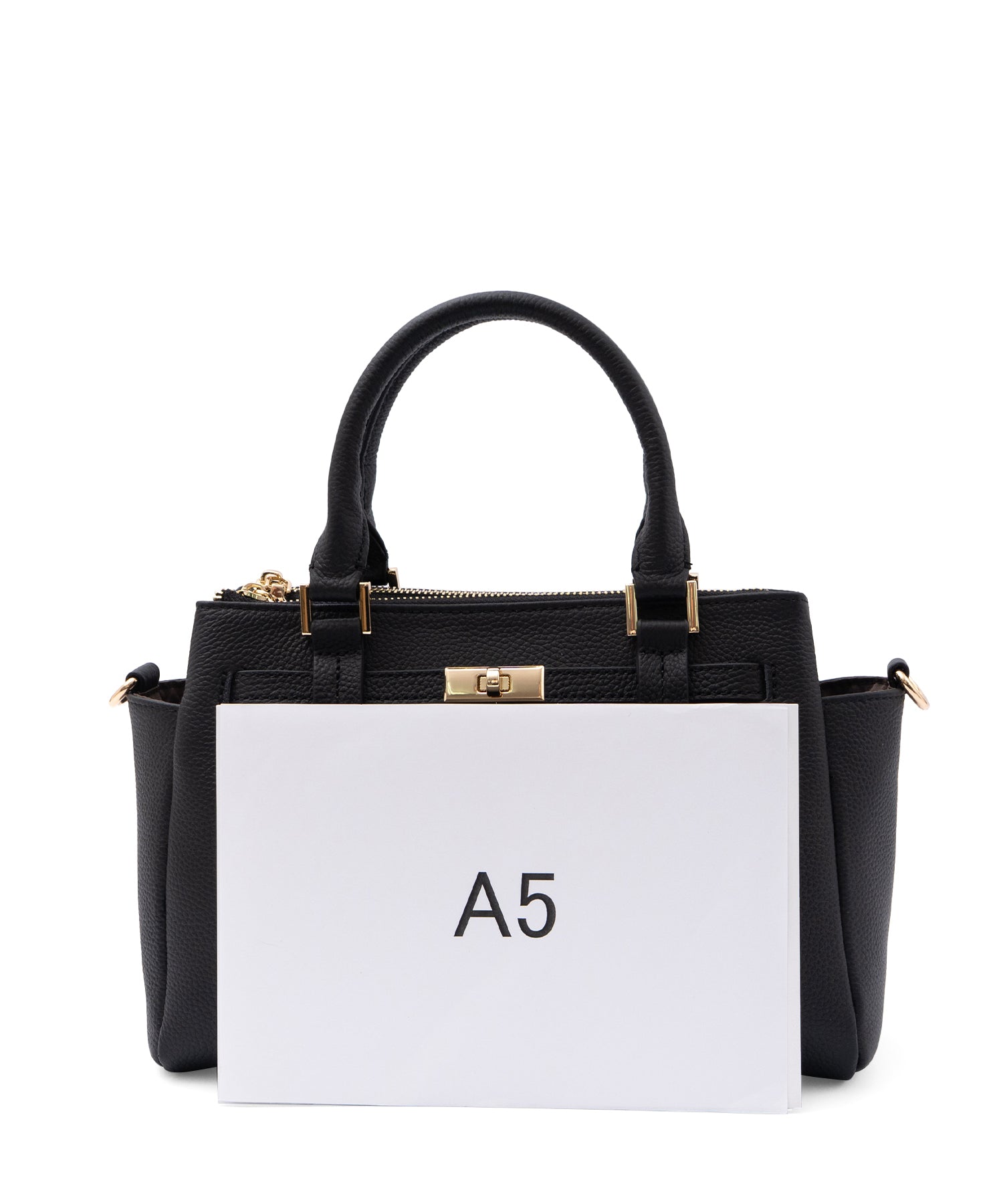 ヴィータフェリーチェ VitaFelice 3スペース本革2wayトートバッグ （BLACK） BLACK