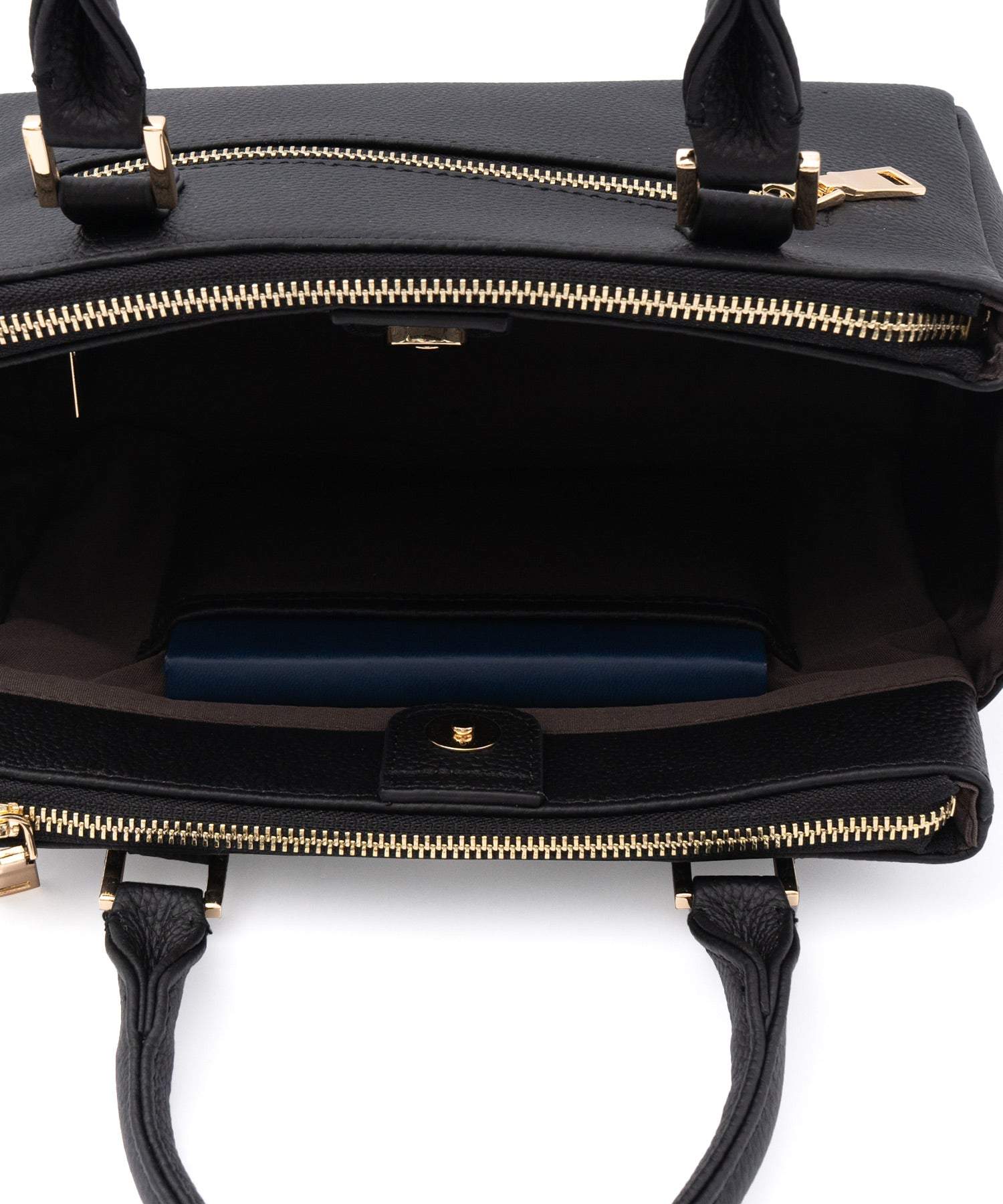 ヴィータフェリーチェ VitaFelice 3スペース本革2wayトートバッグ （BLACK） BLACK