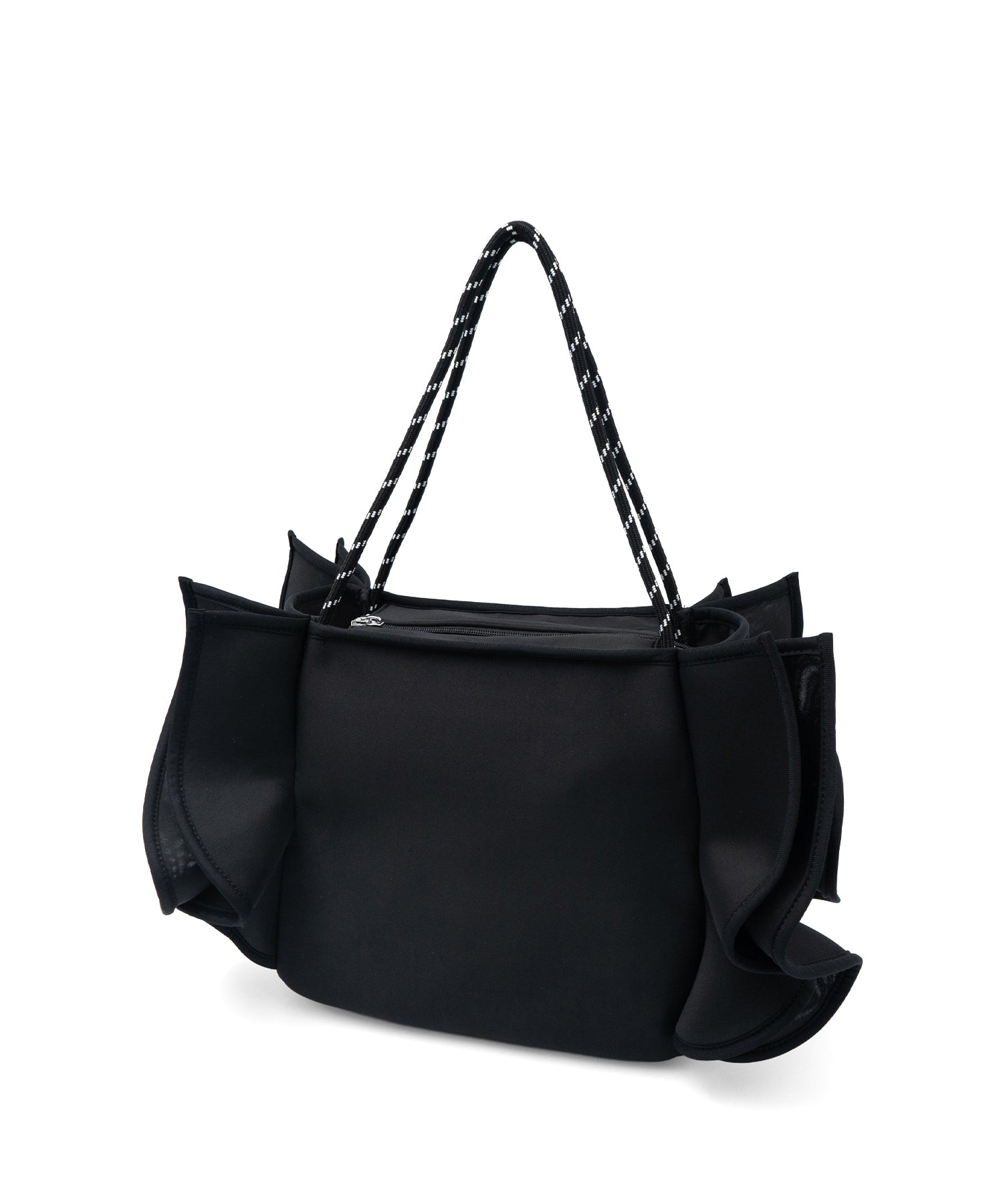 ヴィータフェリーチェ VitaFelice フリルBIGトートバッグ （BLACK） BLACK