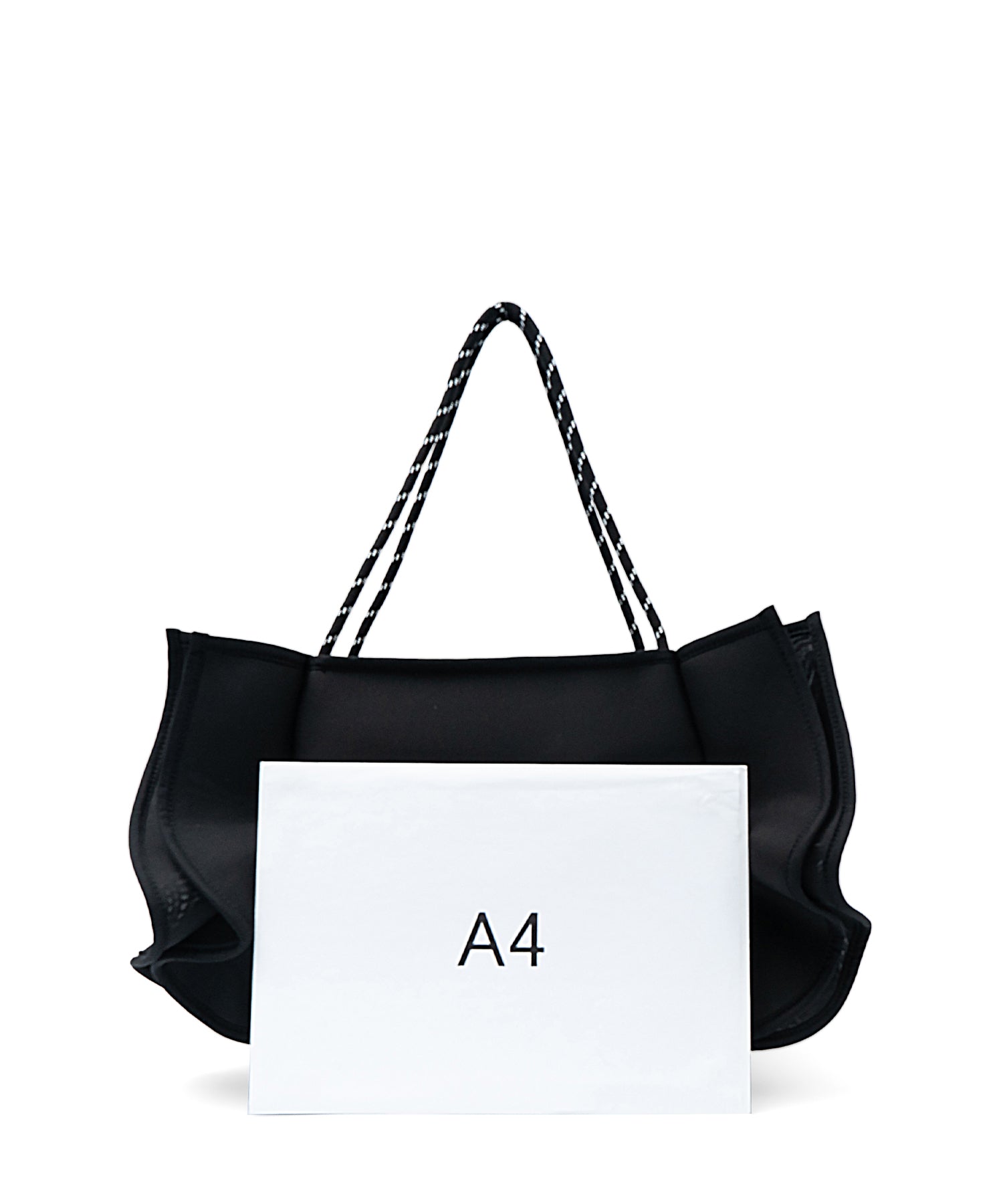 ヴィータフェリーチェ VitaFelice フリルBIGトートバッグ （BLACK） BLACK