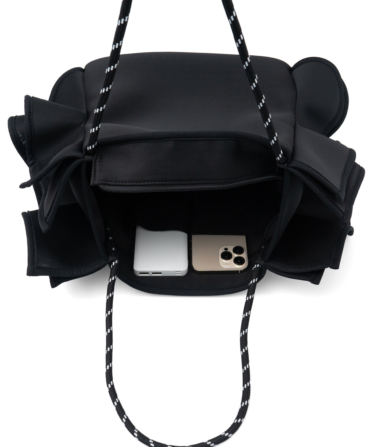 ヴィータフェリーチェ VitaFelice フリルBIGトートバッグ （BLACK） BLACK
