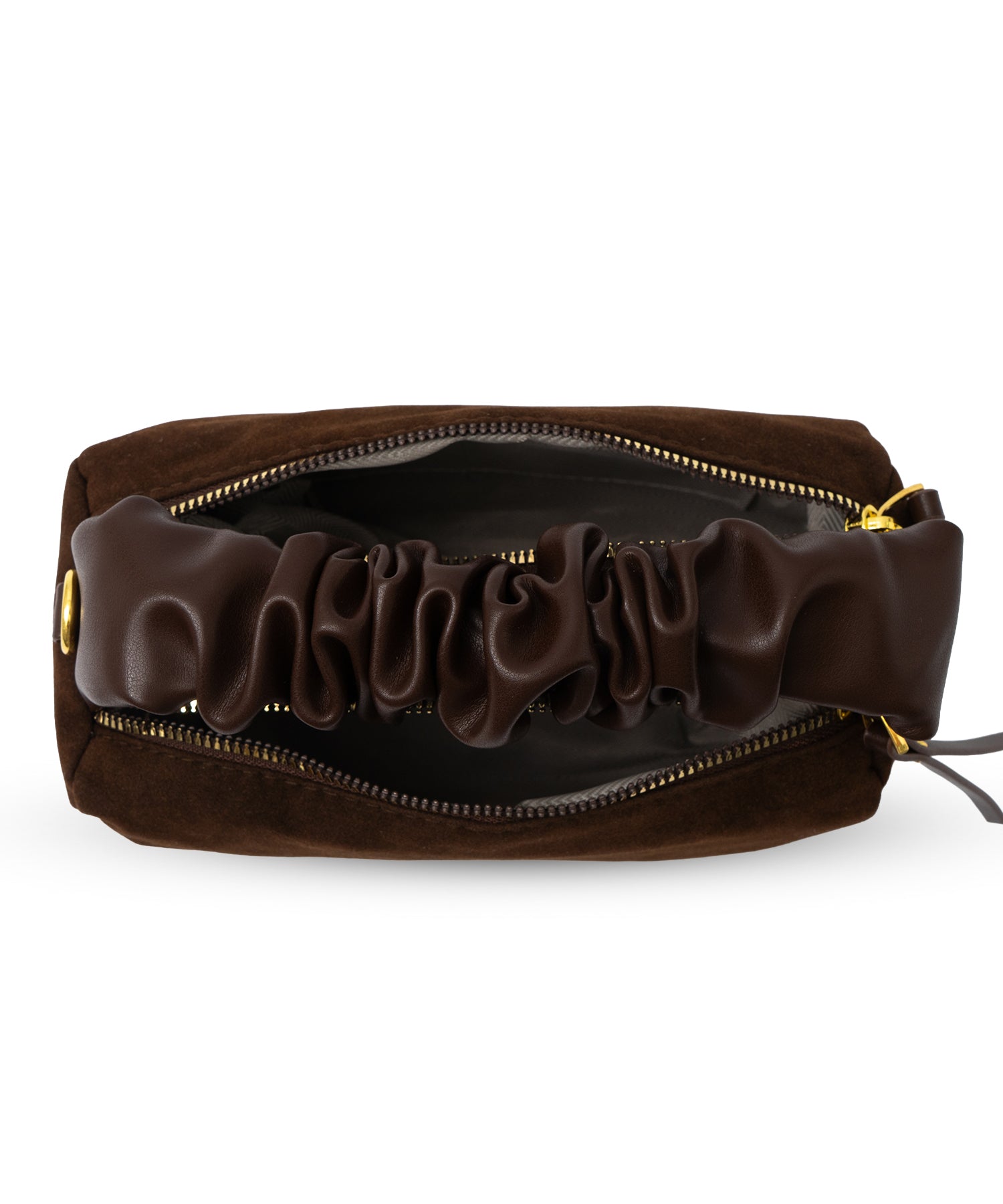 ヴィータフェリーチェ VitaFelice スエードワンハンドルバッグ （BROWN） BROWN