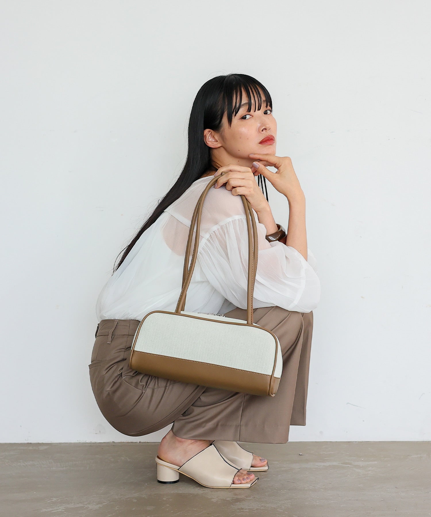ヴィータフェリーチェ VitaFelice ロングハンドルミニボストンバッグ （BLACK） BLACK