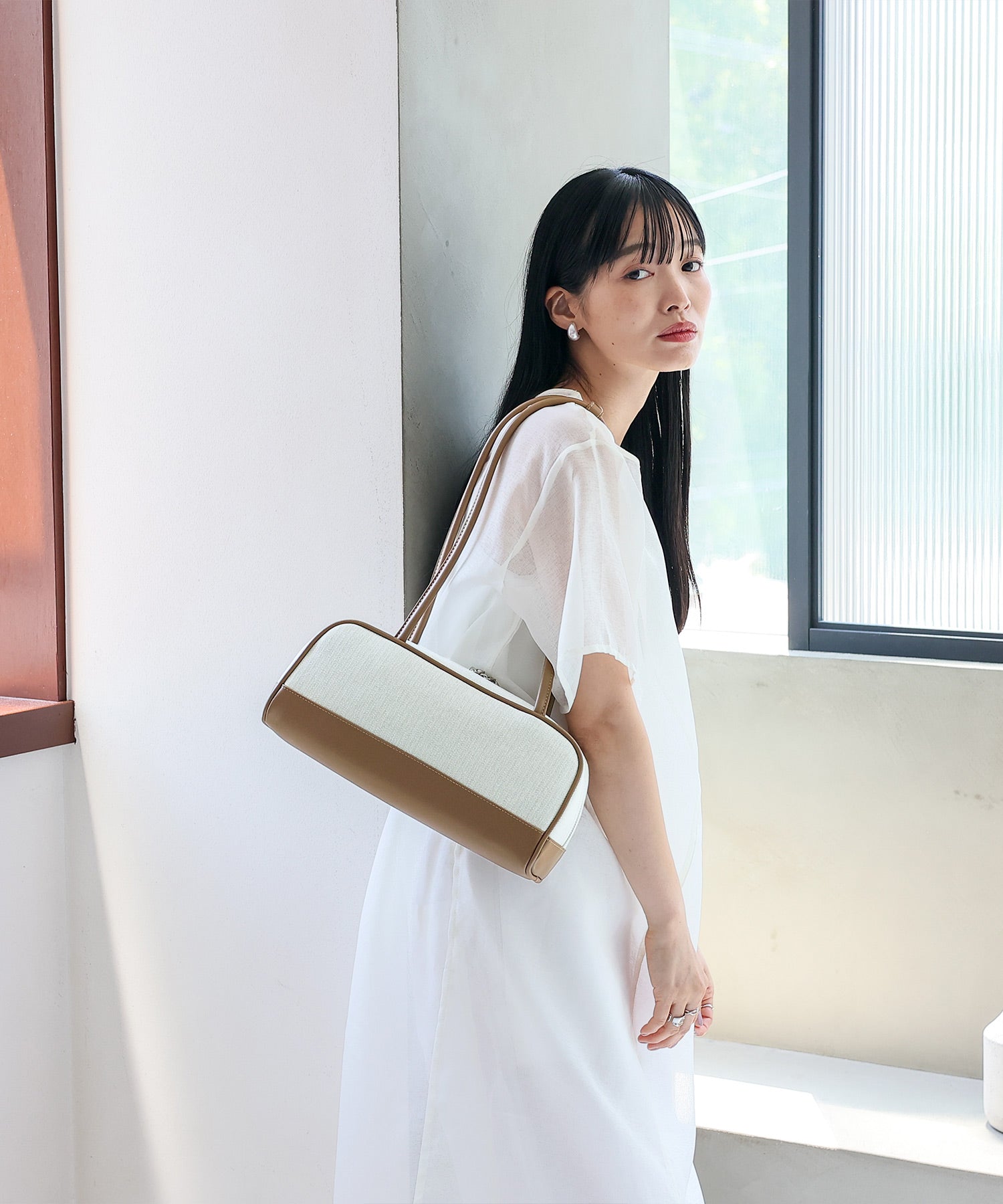 ヴィータフェリーチェ VitaFelice ロングハンドルミニボストンバッグ （BLACK） BLACK