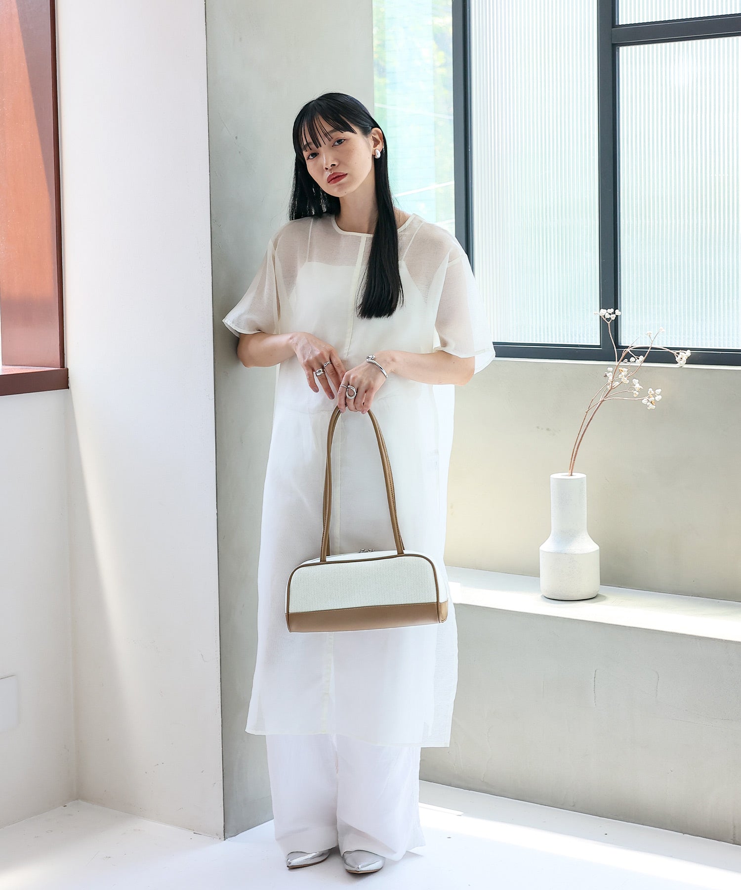 ヴィータフェリーチェ VitaFelice ロングハンドルミニボストンバッグ （BLACK） BLACK