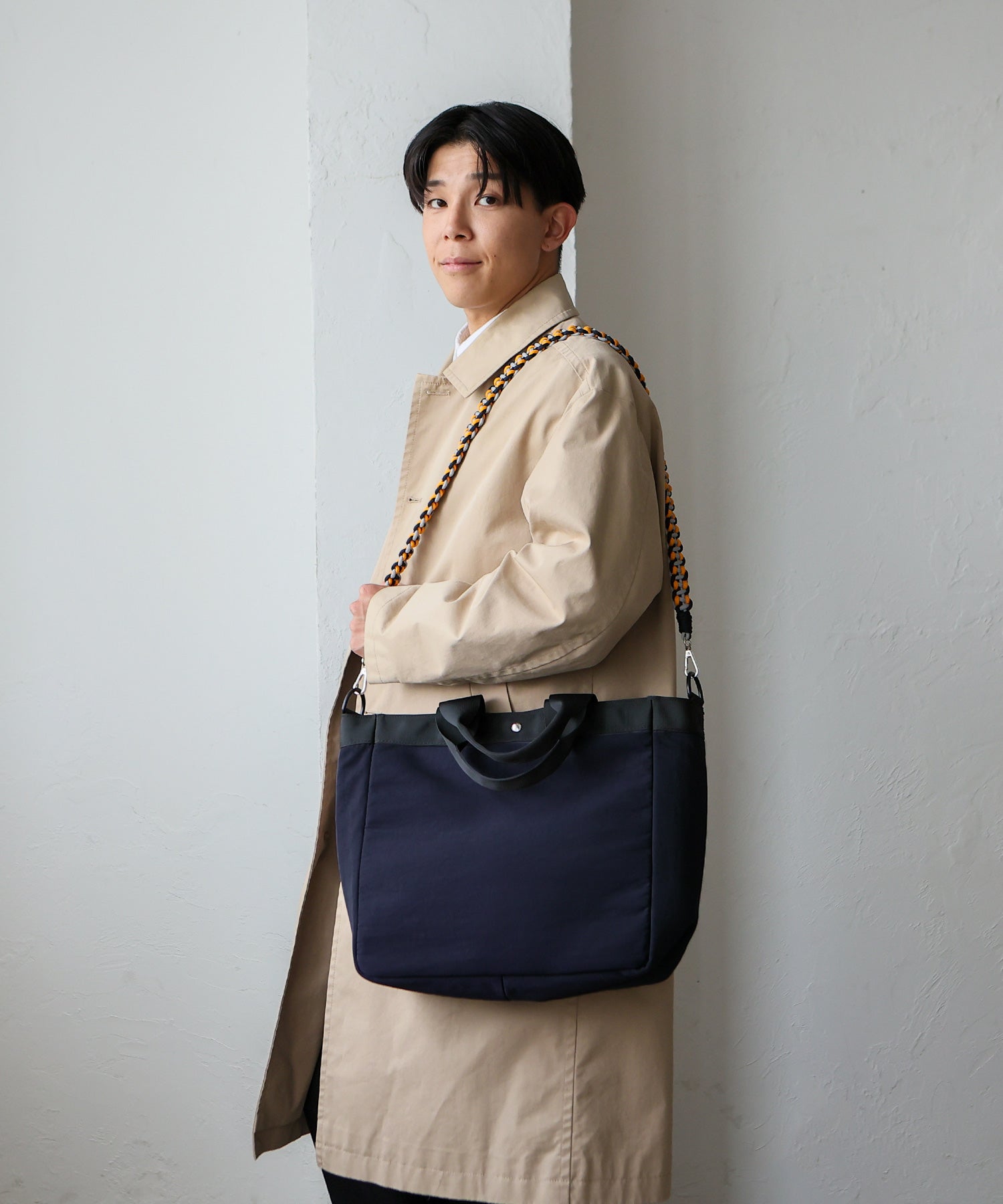 ヴィータフェリーチェ VitaFelice ナイロントート編みショルダー付き （BLACK） BLACK