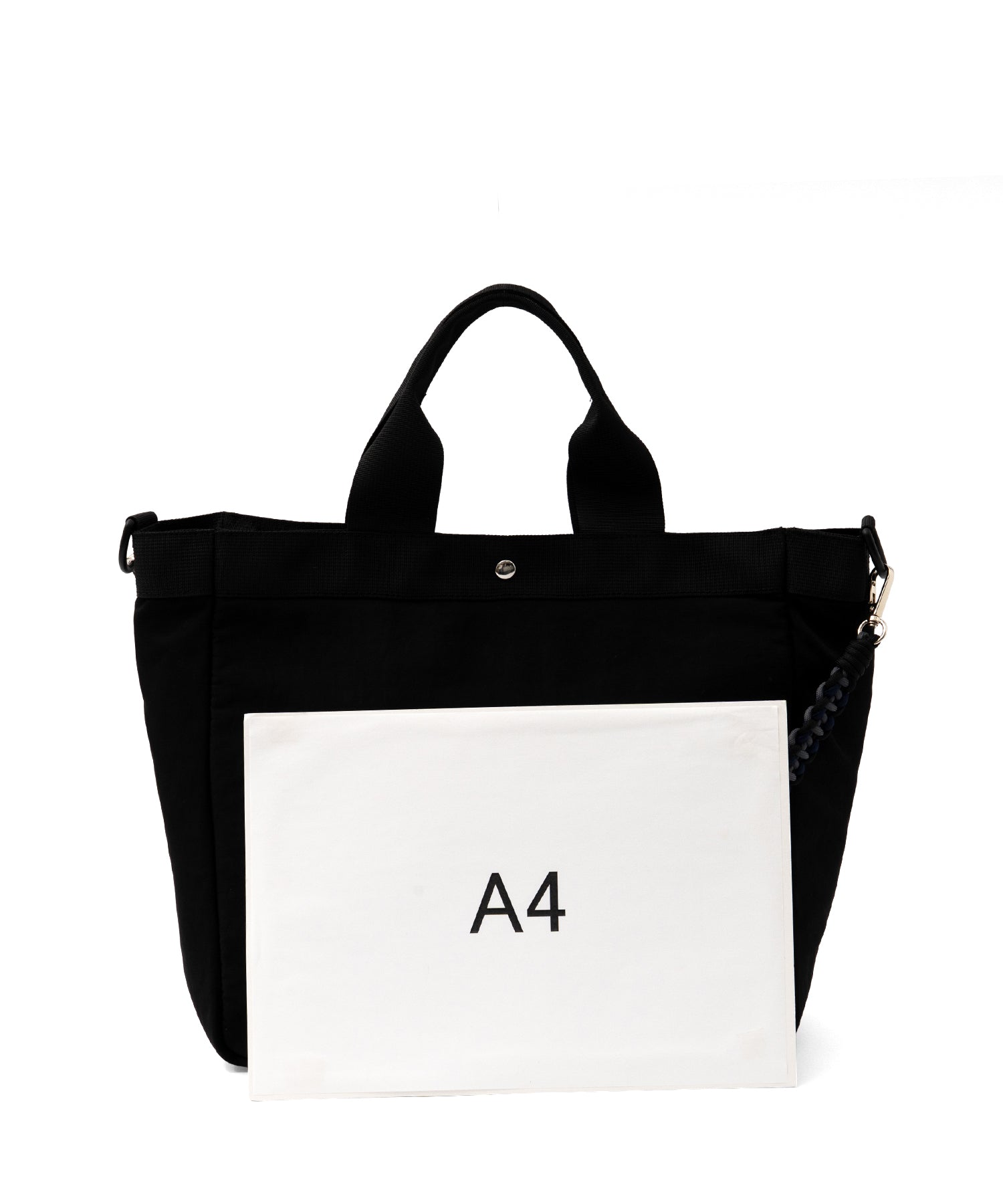 ヴィータフェリーチェ VitaFelice ナイロントート編みショルダー付き （BLACK） BLACK