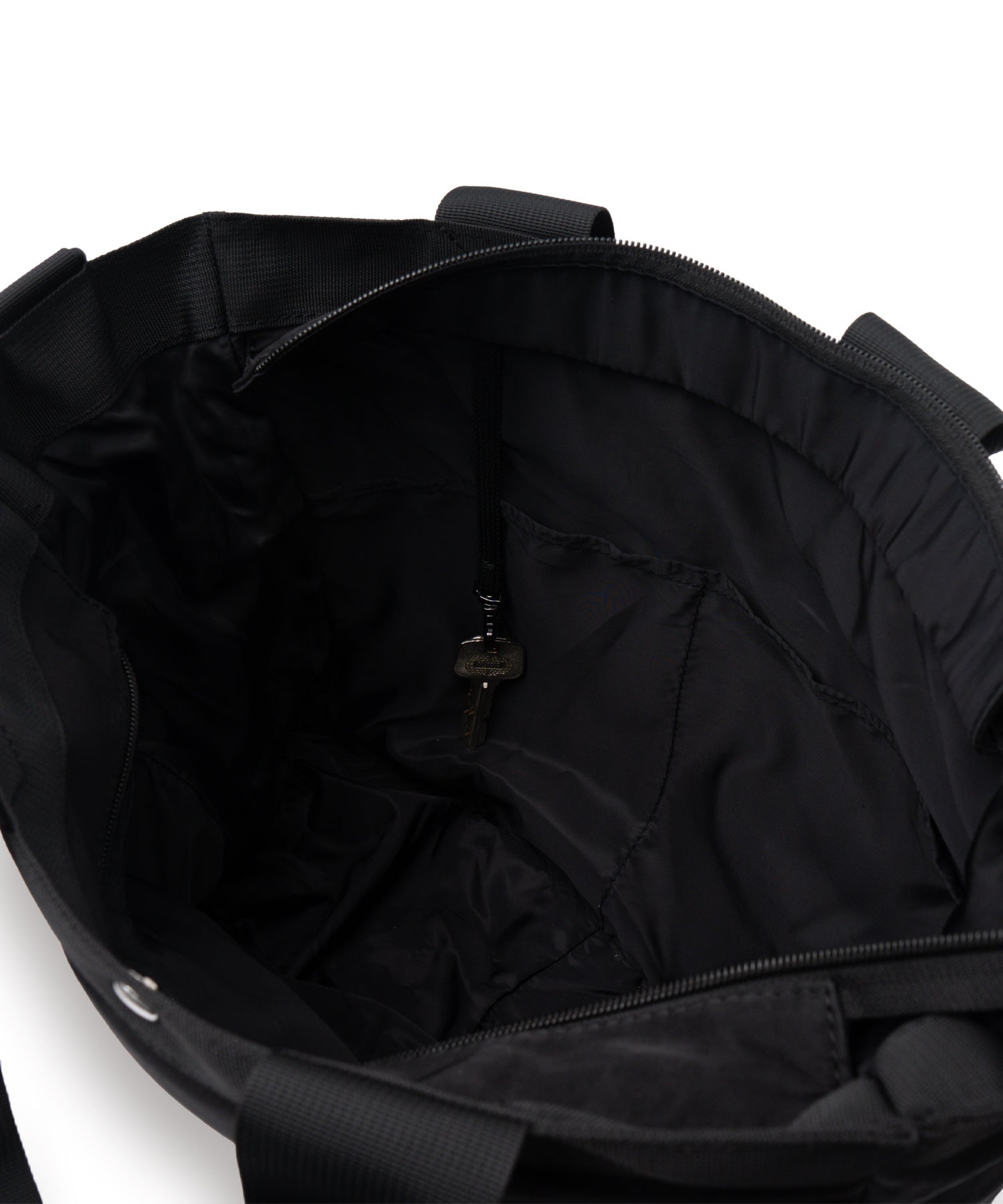 ヴィータフェリーチェ VitaFelice ナイロントート編みショルダー付き （BLACK） BLACK