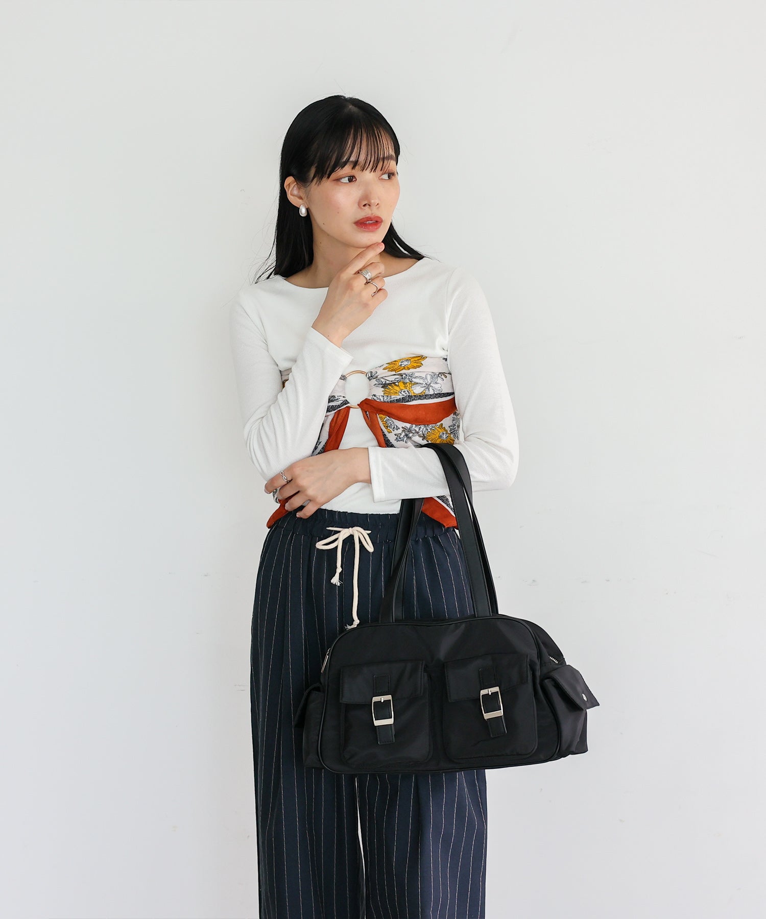 ヴィータフェリーチェ VitaFelice ナイロンミニダッフルバッグ （BROWN） BROWN