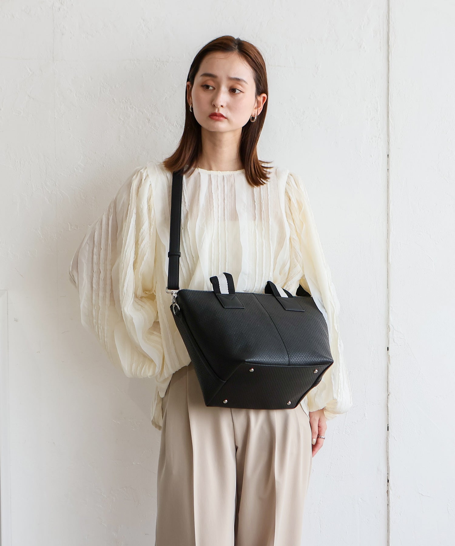 ヴィータフェリーチェ VitaFelice テープハンドル2WAYトートバッグ （DBROWN） DBROWN