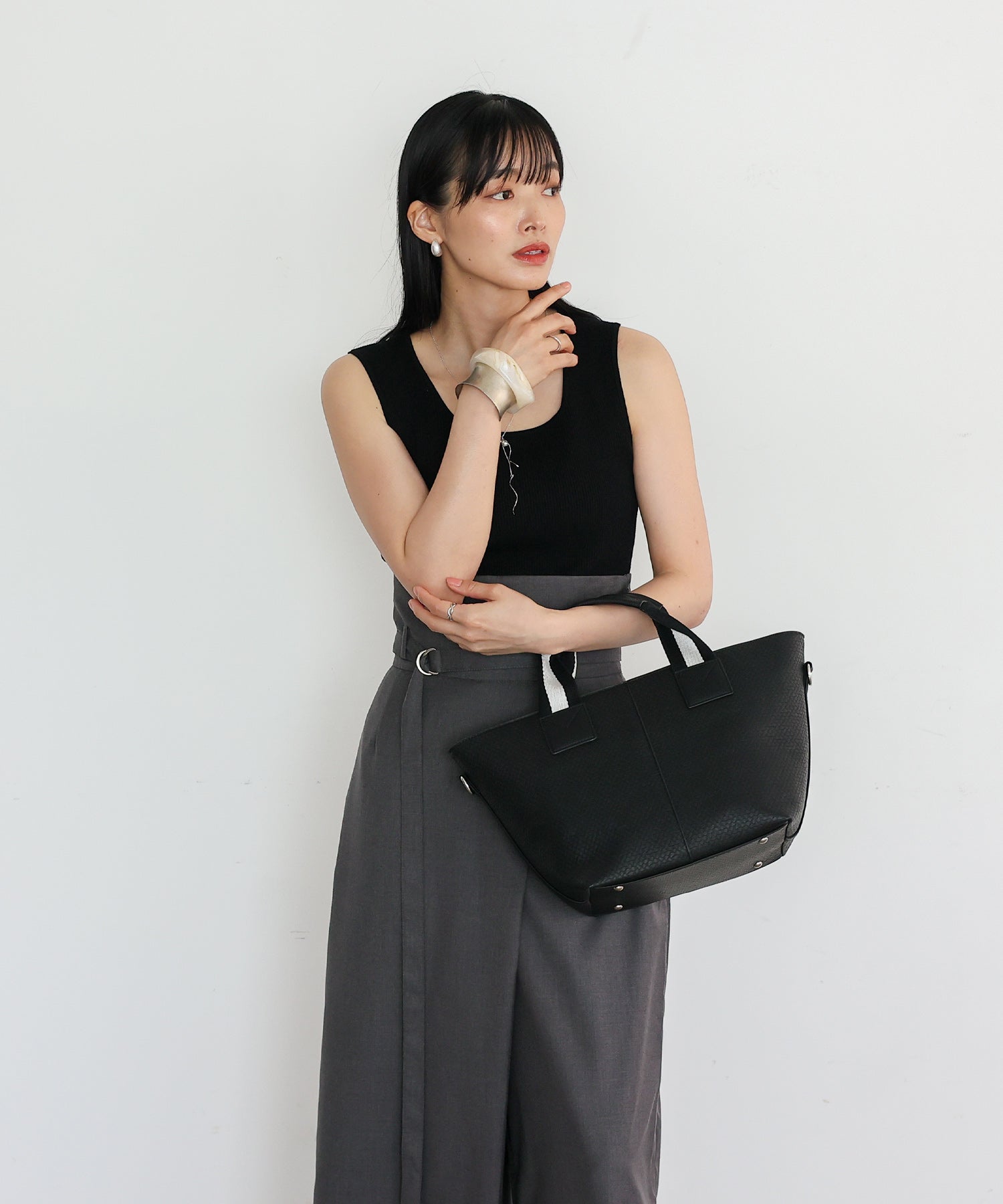 ヴィータフェリーチェ VitaFelice テープハンドル2WAYトートバッグ （DBROWN） DBROWN