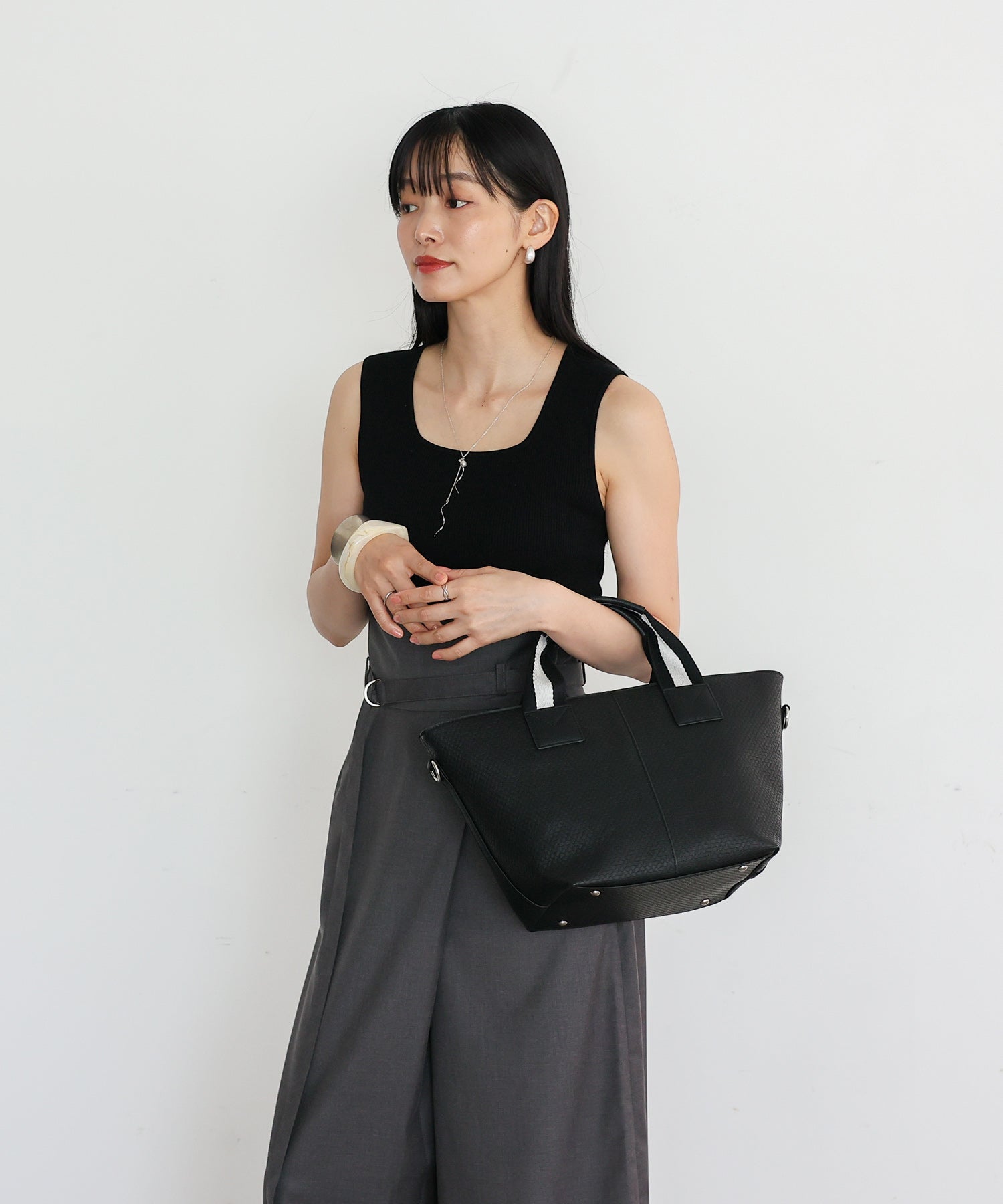 ヴィータフェリーチェ VitaFelice テープハンドル2WAYトートバッグ （DBROWN） DBROWN