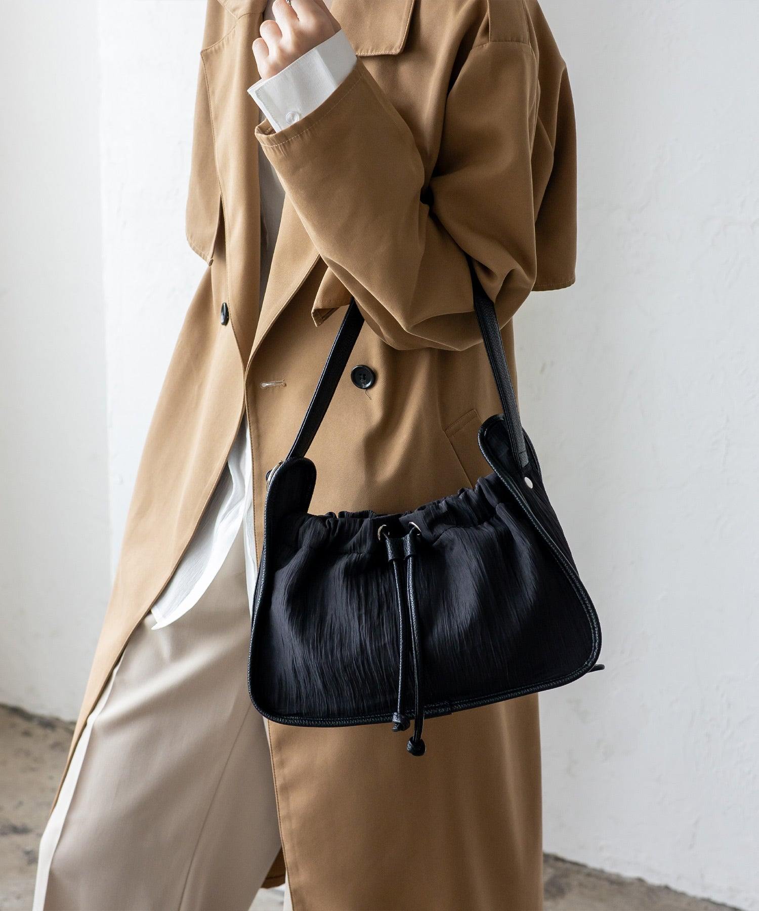 ヴィータフェリーチェ VitaFelice プリーツ巾着MINIバッグ （LIME） LIME