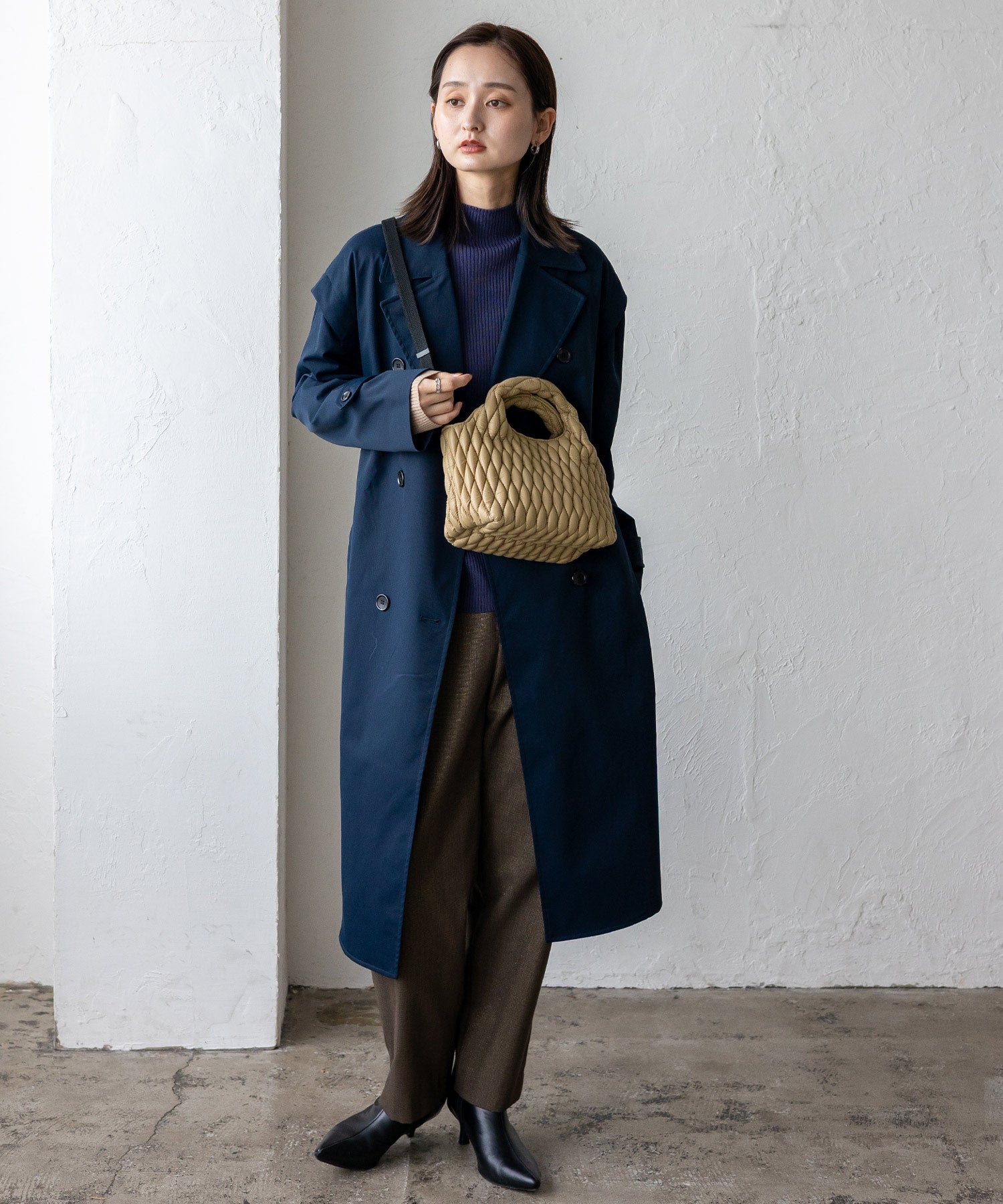 ヴィータフェリーチェ VitaFelice キルティング2wayトートバッグ （KHAKI） KHAKI
