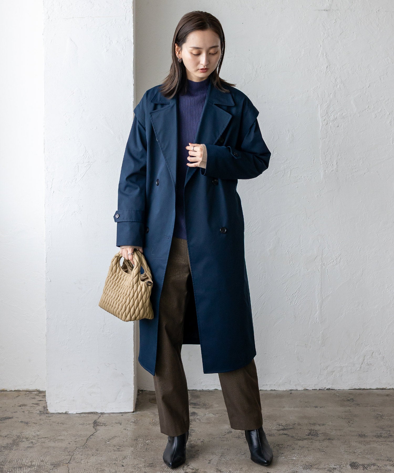 ヴィータフェリーチェ VitaFelice キルティング2wayトートバッグ （KHAKI） KHAKI
