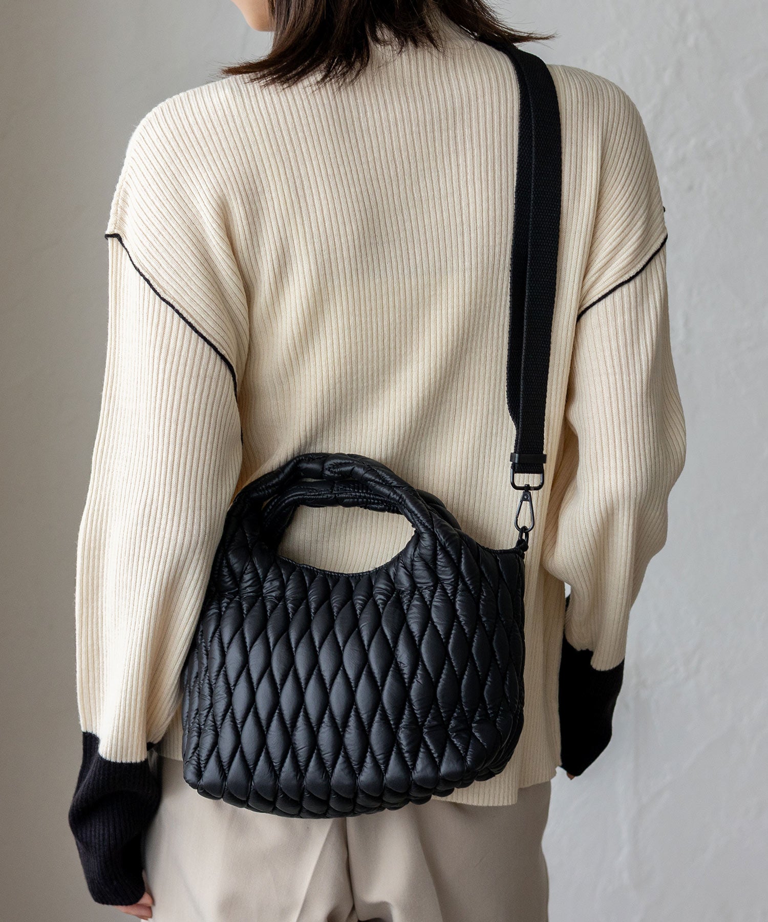 ヴィータフェリーチェ VitaFelice キルティング2wayトートバッグ （BLACK） BLACK