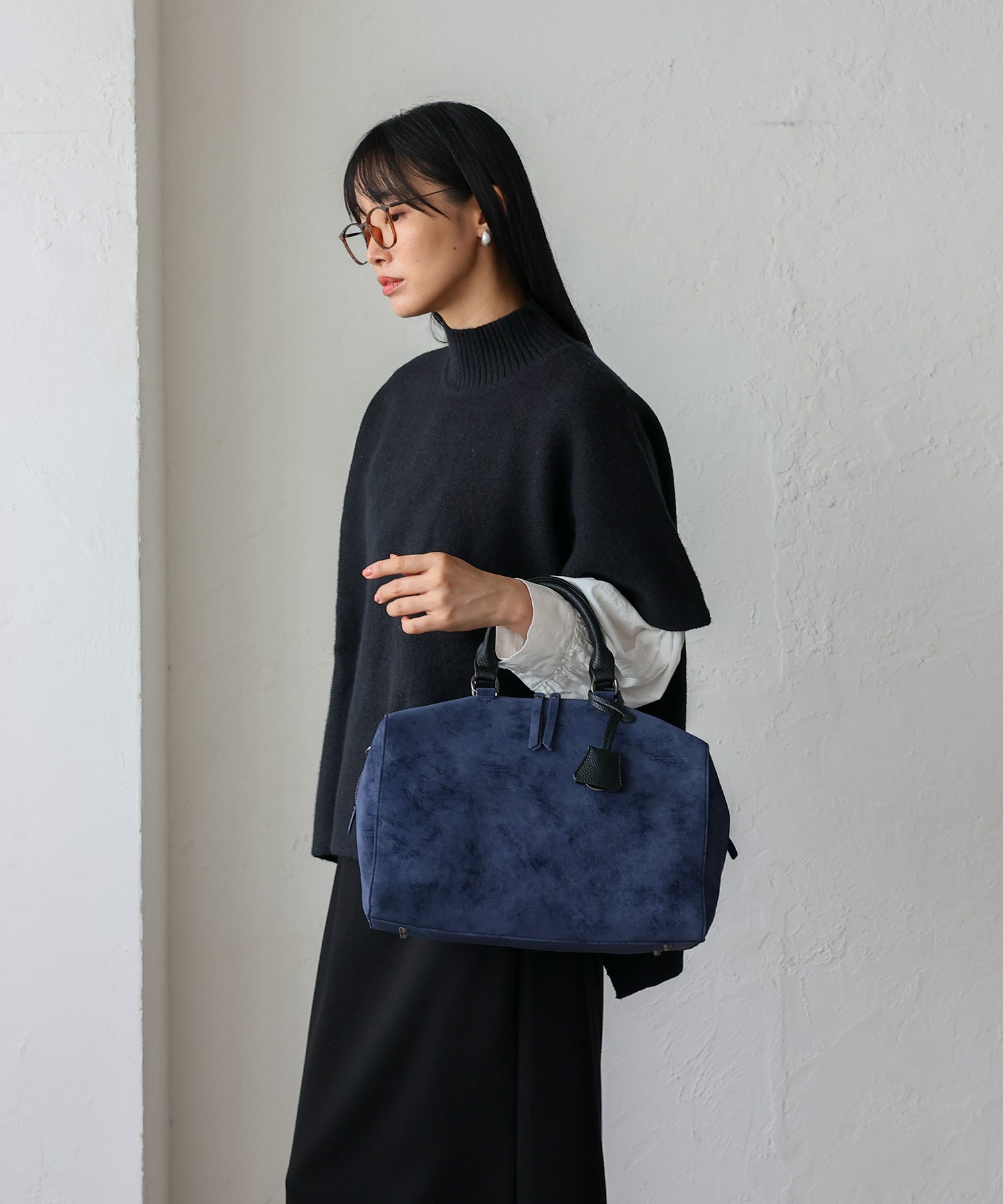 ヴィータフェリーチェ VitaFelice スエードタッチ2wayボストンバッグ （GRAY） GRAY