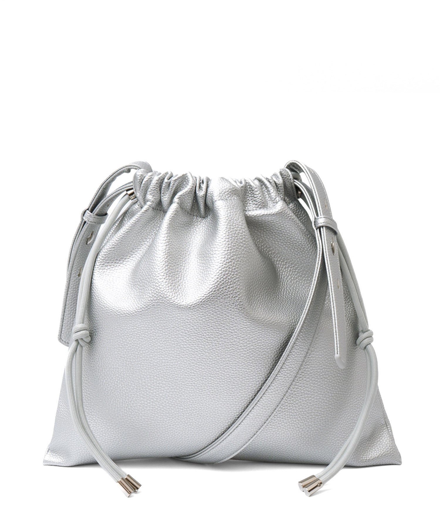ヴィータフェリーチェ VitaFelice 2way 巾着ショルダーバッグ （SILVER） SILVER