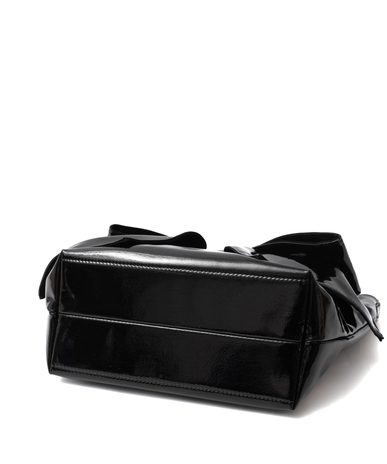 ヴィータフェリーチェ VitaFelice エナメル2wayリボントートバッグ （MOCHA） MOCHA