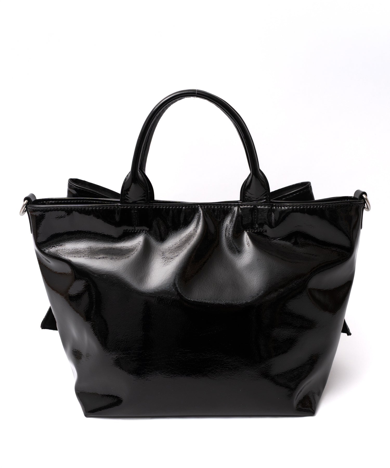 ヴィータフェリーチェ VitaFelice エナメル2wayリボントートバッグ （MOCHA） MOCHA