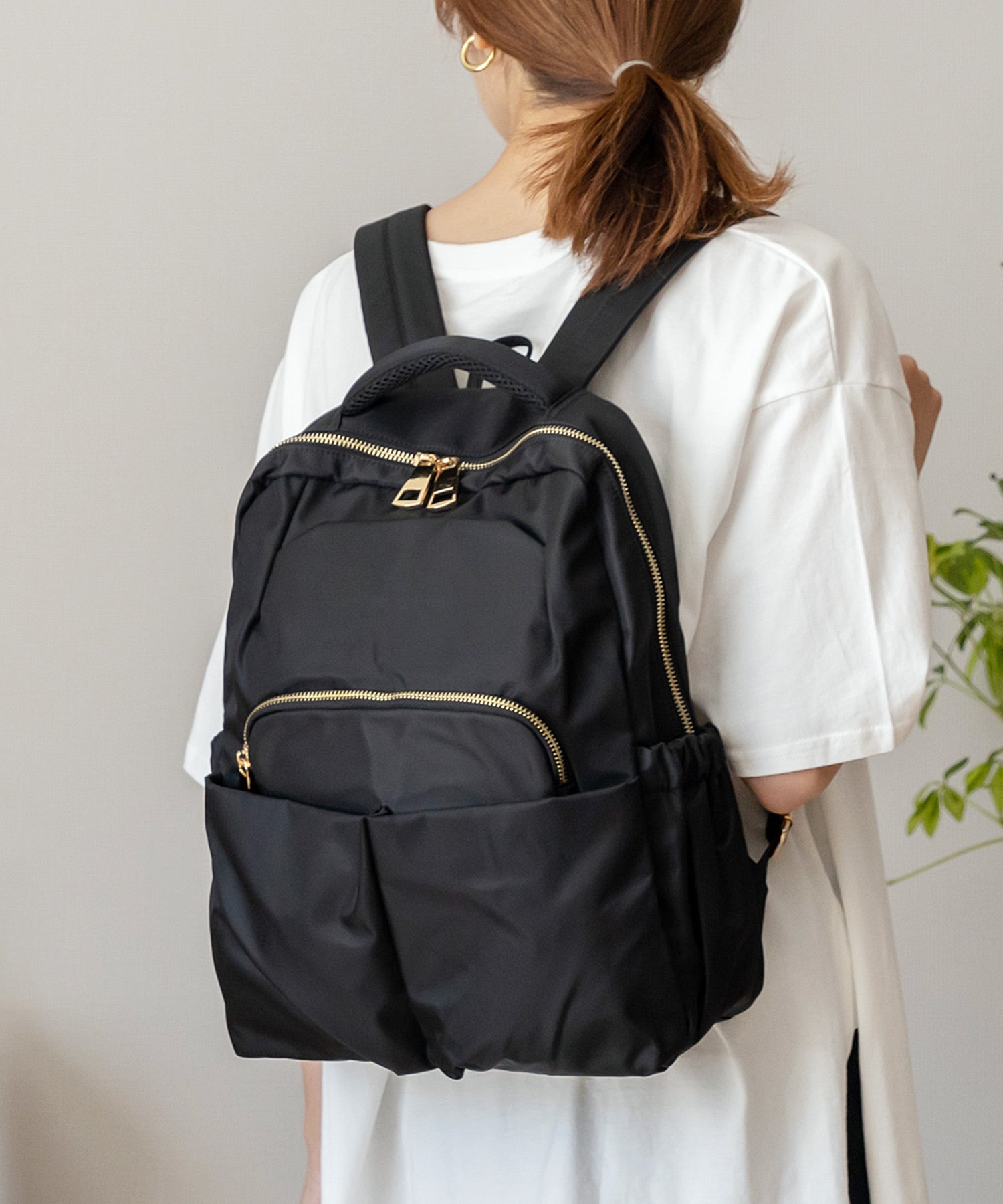ヴィータフェリーチェ VitaFelice 10ポケットナイロンリュック （BLACK） BK