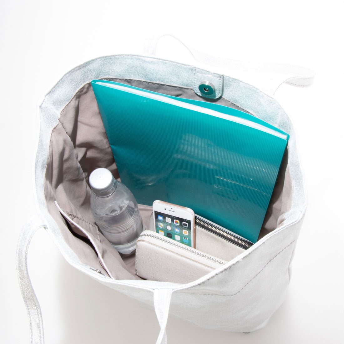 ヴィータフェリーチェ VitaFelice 縦型ラメトートバッグ （CHAMPAGNE） CHAMPAGNE