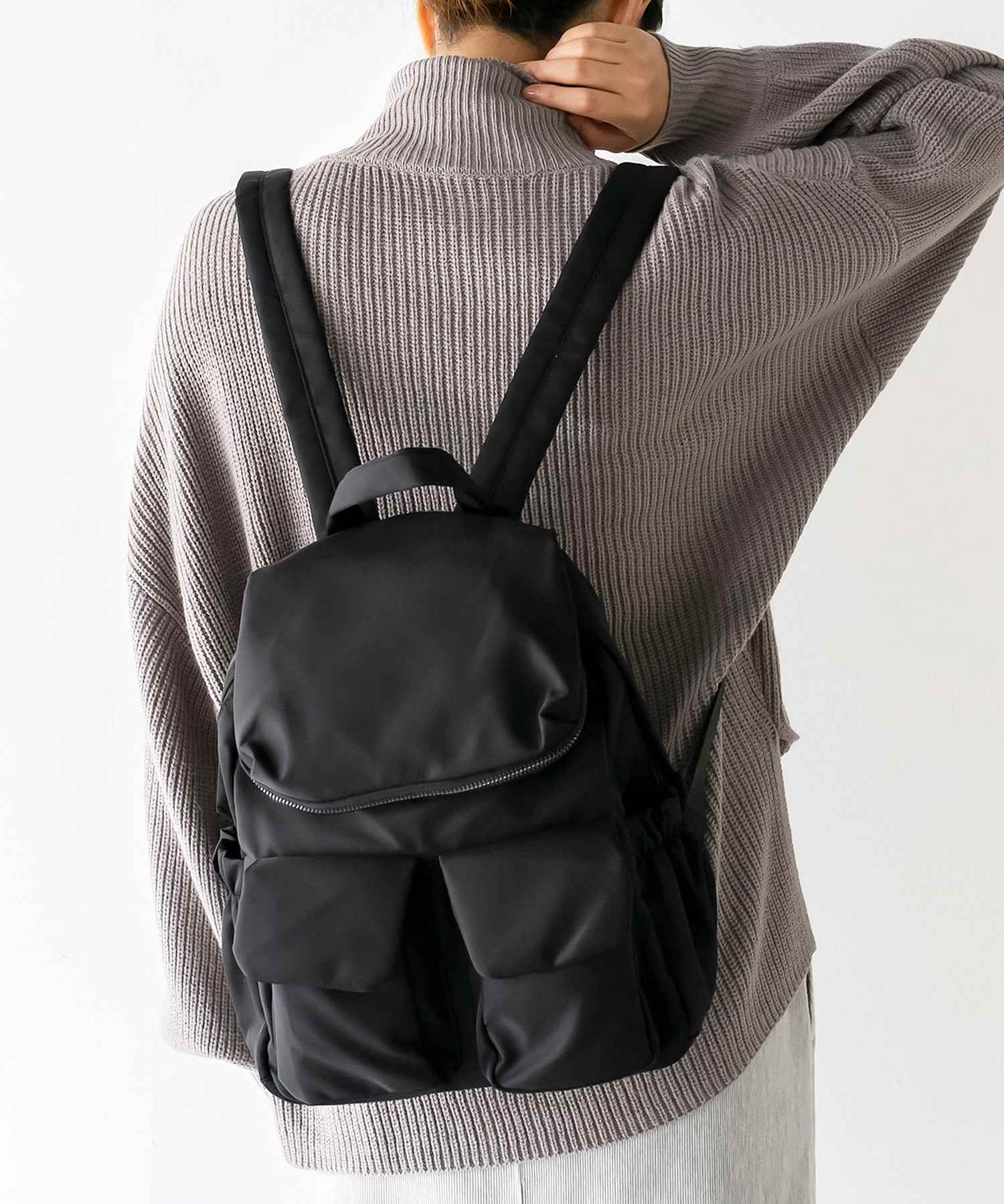 ヴィータフェリーチェ VitaFelice 10ポケットナイロンリュックサック （BLACK） BLACK