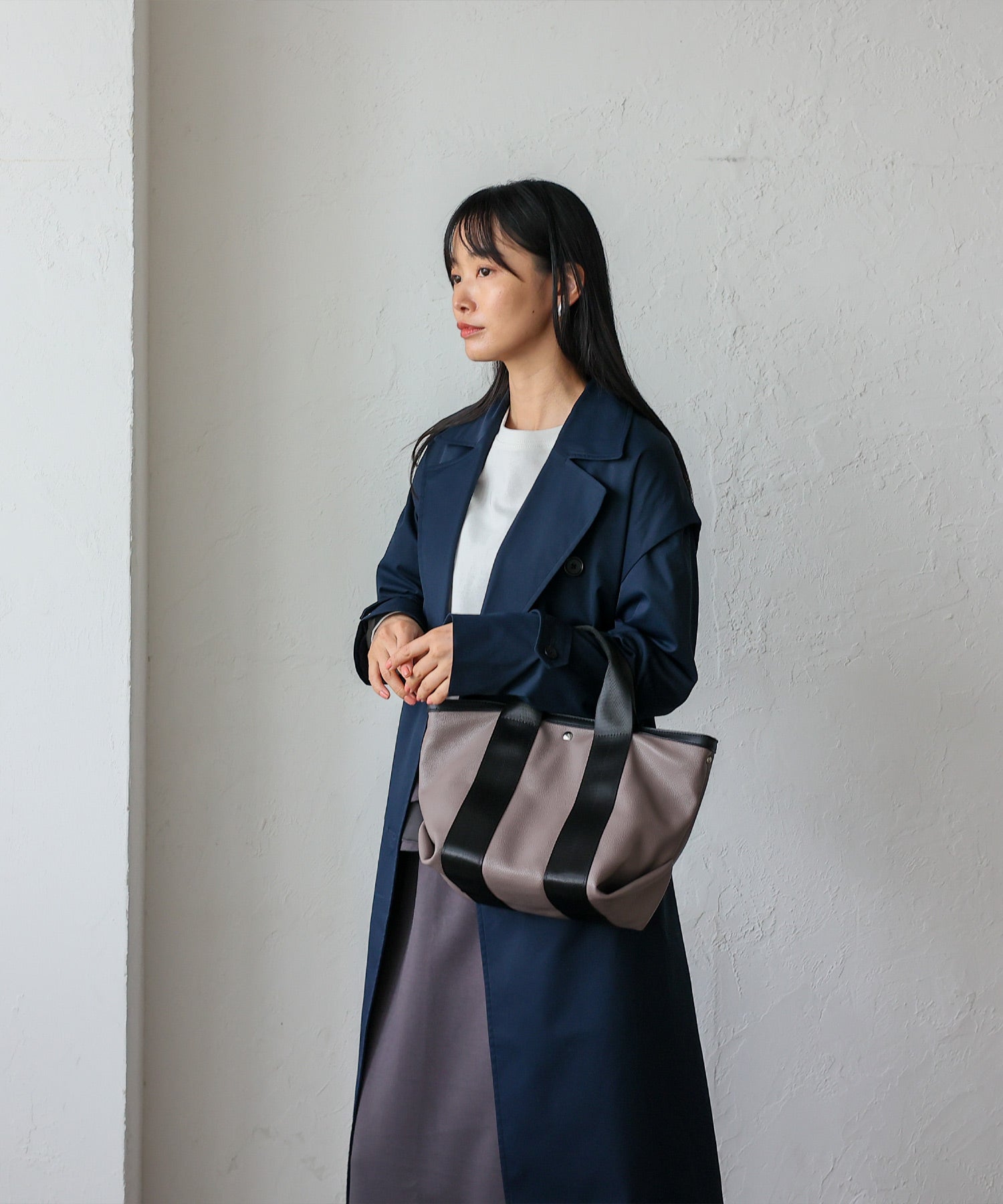 ヴィータフェリーチェ VitaFelice マチ広2wayテープハンドルトートバッグ（S） （BLACK） BK