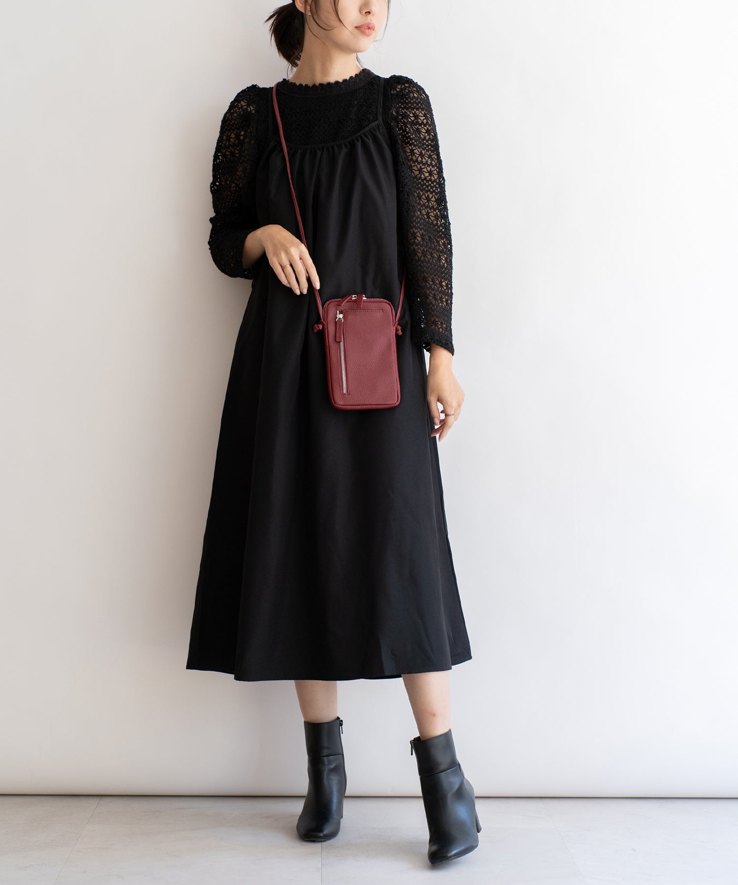 ヴィータフェリーチェ VitaFelice 本革ショルダーポシェット （BLACK） BLACK
