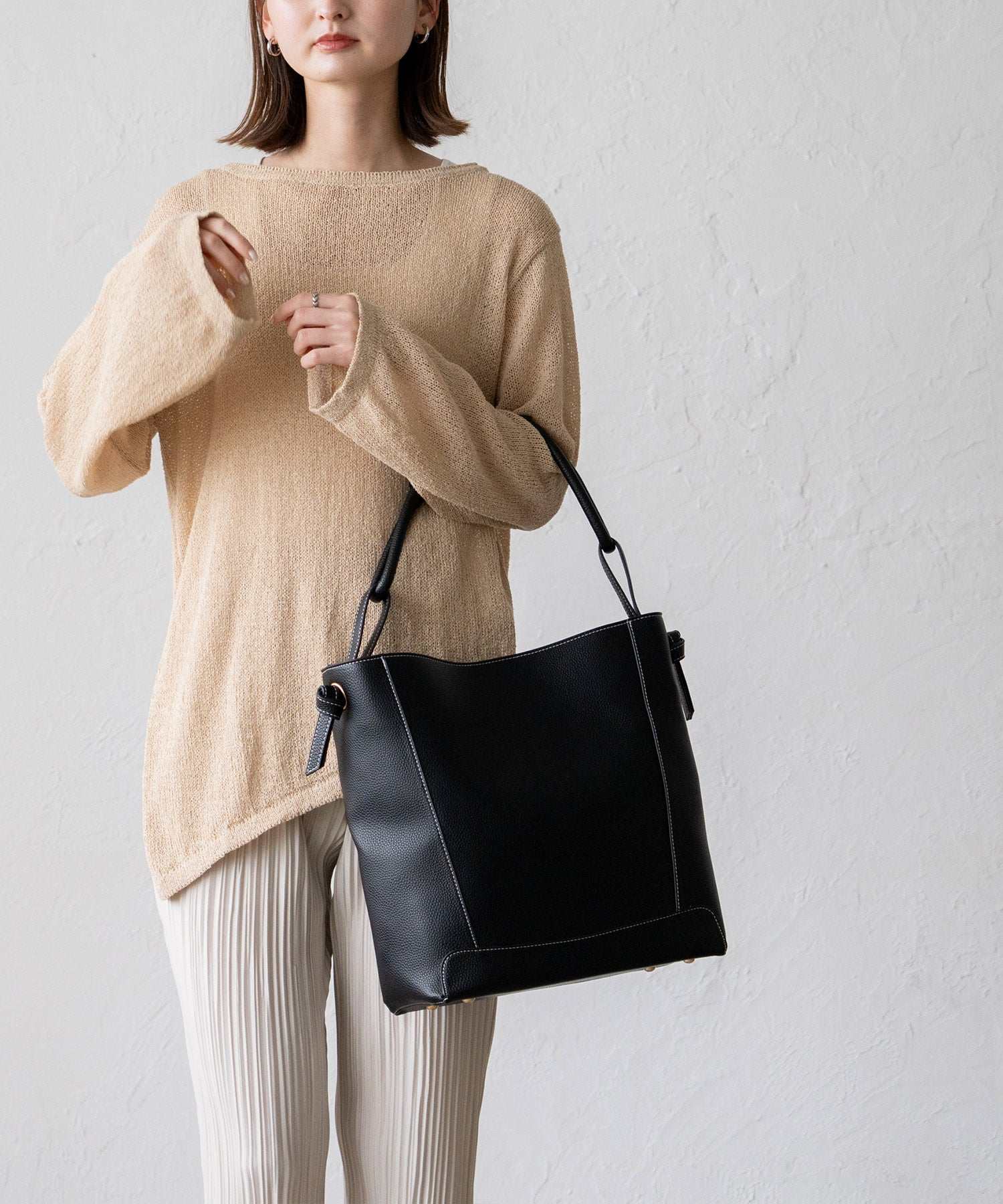 ヴィータフェリーチェ VitaFelice ワンハンドルトートバッグ