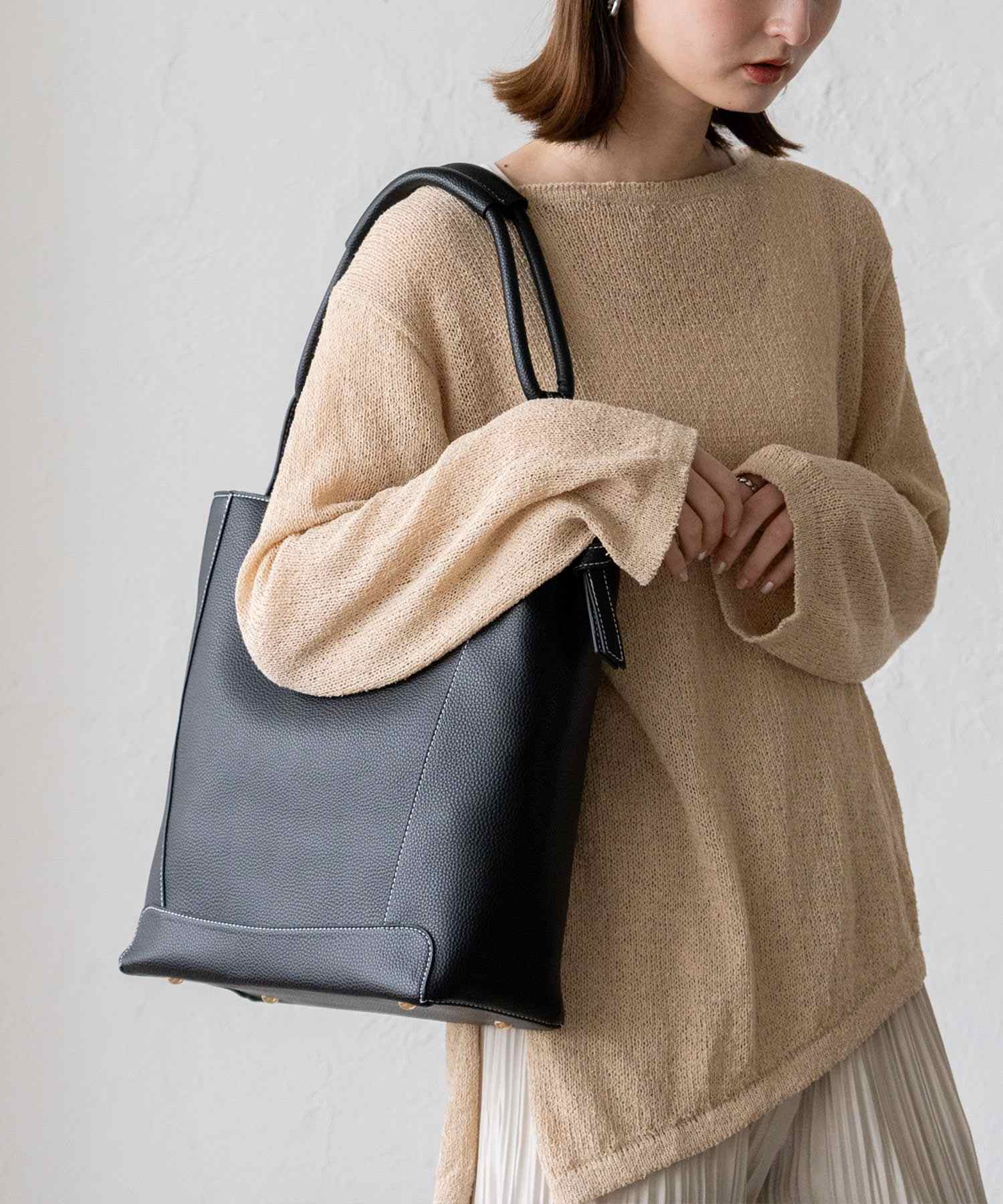 ヴィータフェリーチェ VitaFelice ワンハンドルトートバッグ