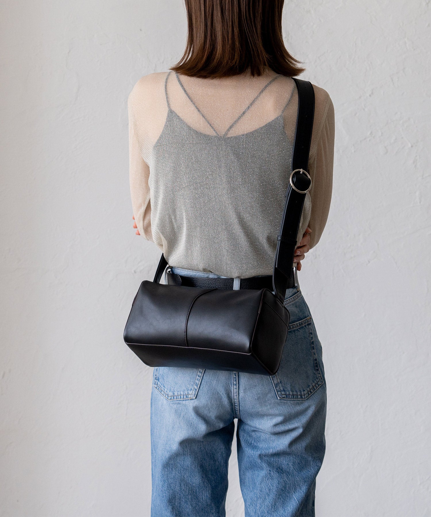ヴィータフェリーチェ VitaFelice ワンショルダースクエアバッグ （BLACK） BLACK
