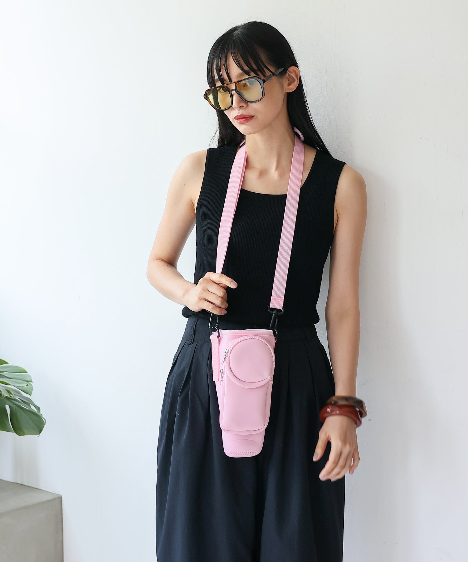 ヴィータフェリーチェ VitaFelice スマホ収納付きボトルホルダー （PINK） PINK