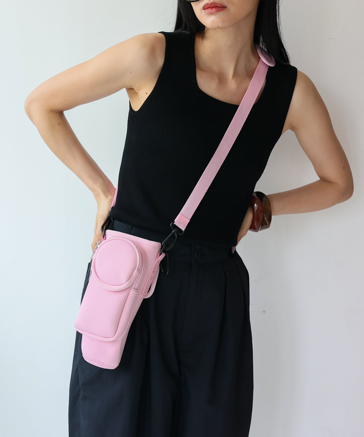 ヴィータフェリーチェ VitaFelice スマホ収納付きボトルホルダー （PINK） PINK