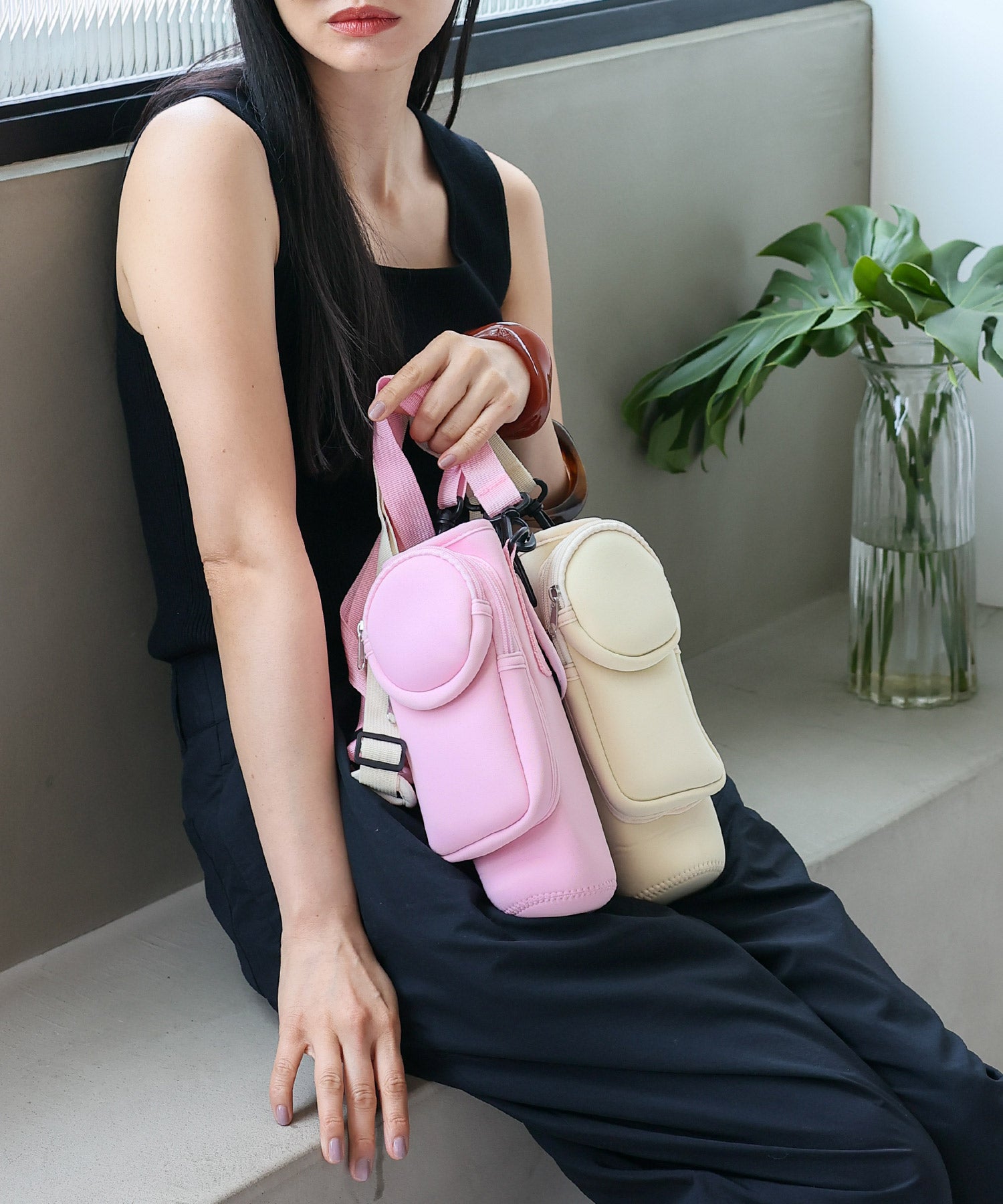 ヴィータフェリーチェ VitaFelice スマホ収納付きボトルホルダー （PINK） PINK