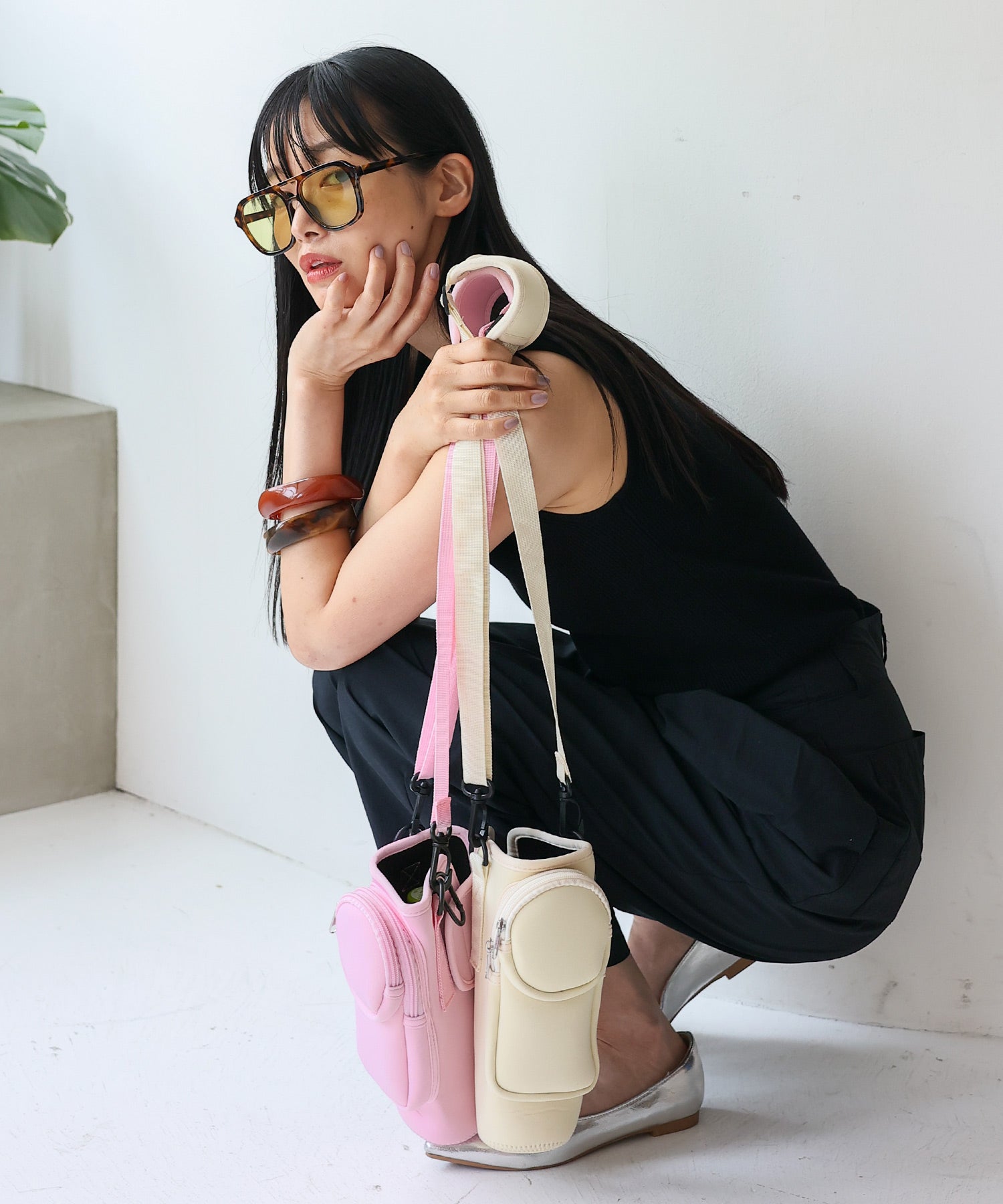 ヴィータフェリーチェ VitaFelice スマホ収納付きボトルホルダー （PINK） PINK