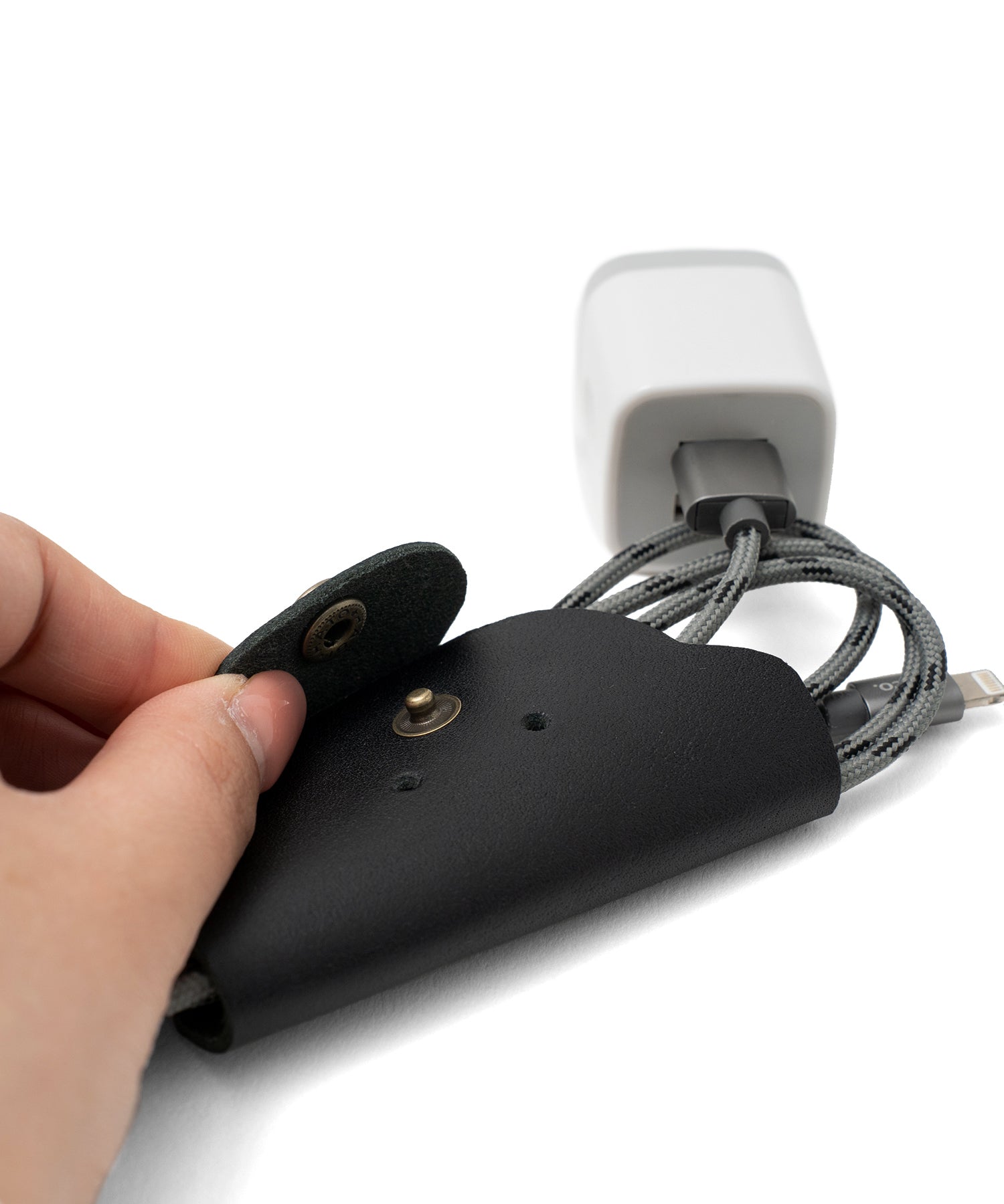 ヴィータフェリーチェ VitaFelice 【日本製】本革レザーコードクリップ （BROWN） BROWN