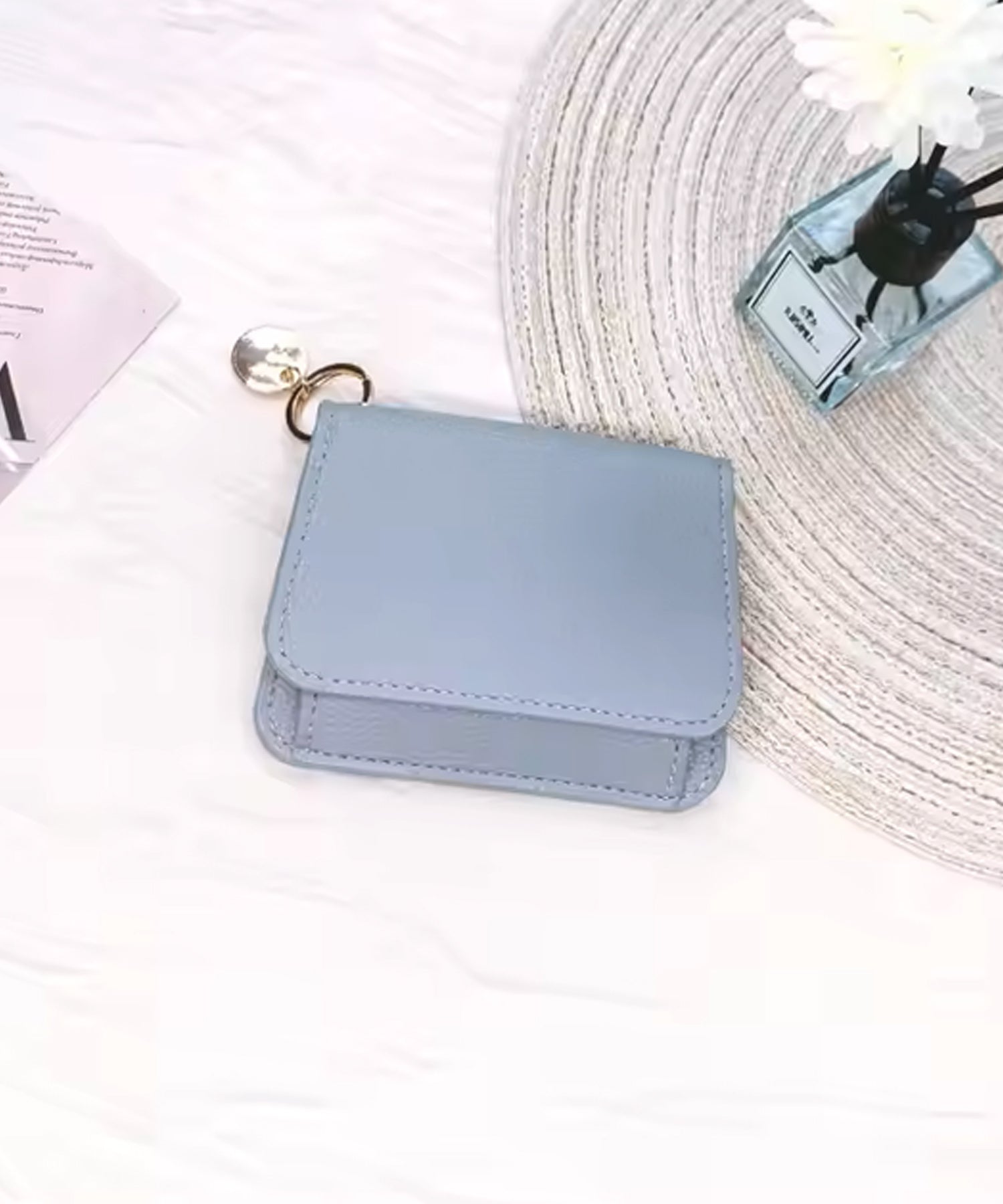 ヴィータフェリーチェ VitaFelice チャーム付きスリム財布 （LILAC） LILAC