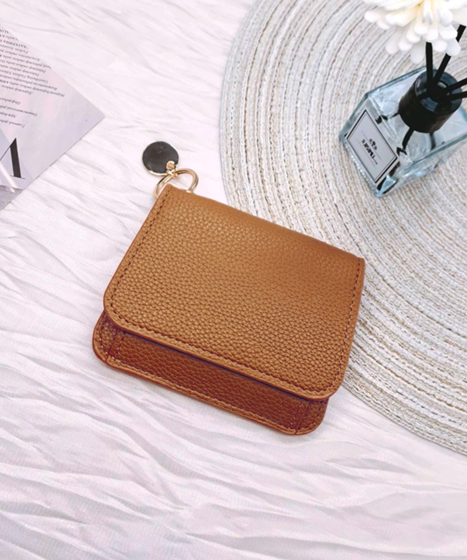 ヴィータフェリーチェ VitaFelice チャーム付きスリム財布 （BROWN） BROWN