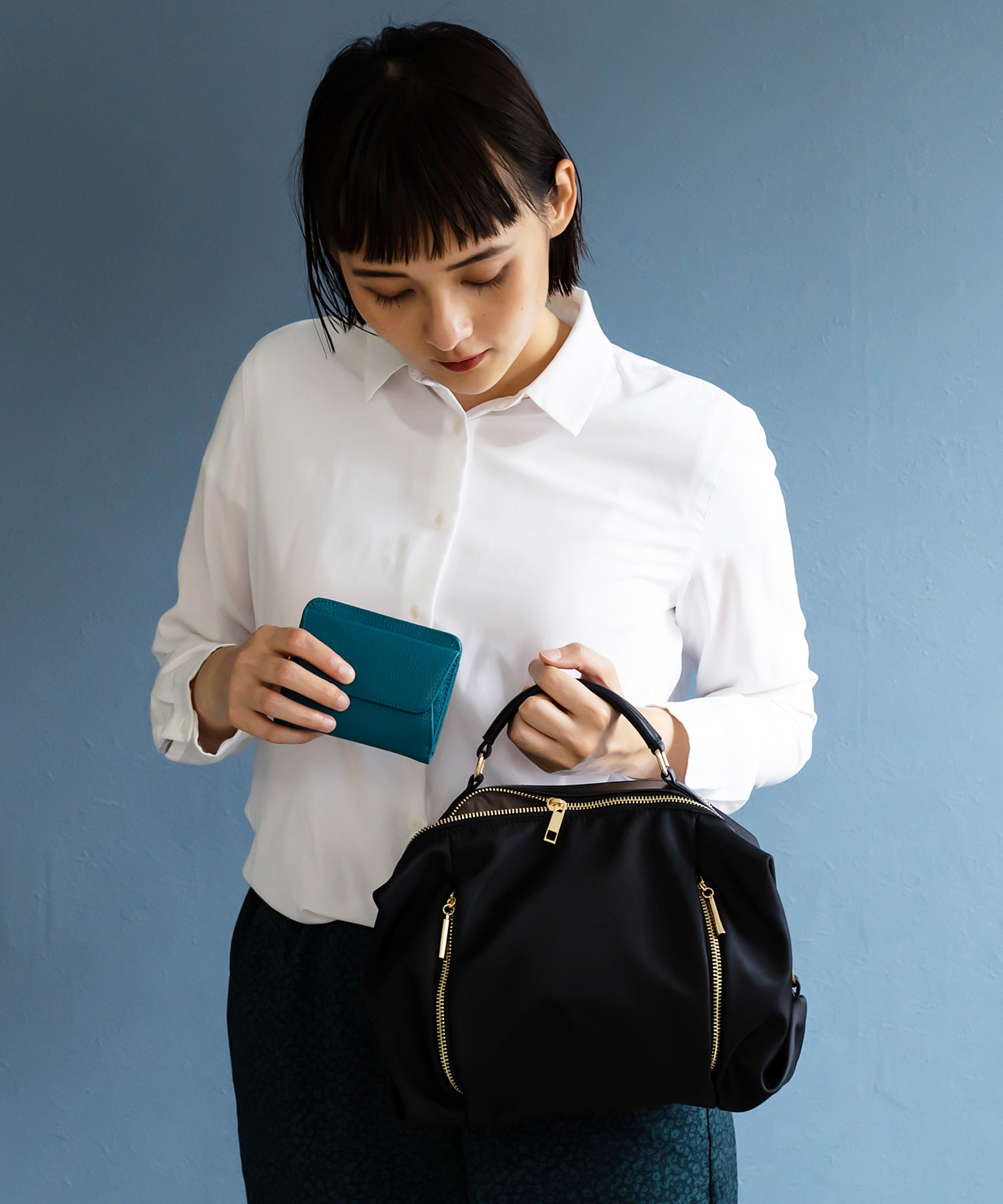 ヴィータフェリーチェ VitaFelice コンパクト牛革スリムウォレット （GOLD） GOLD