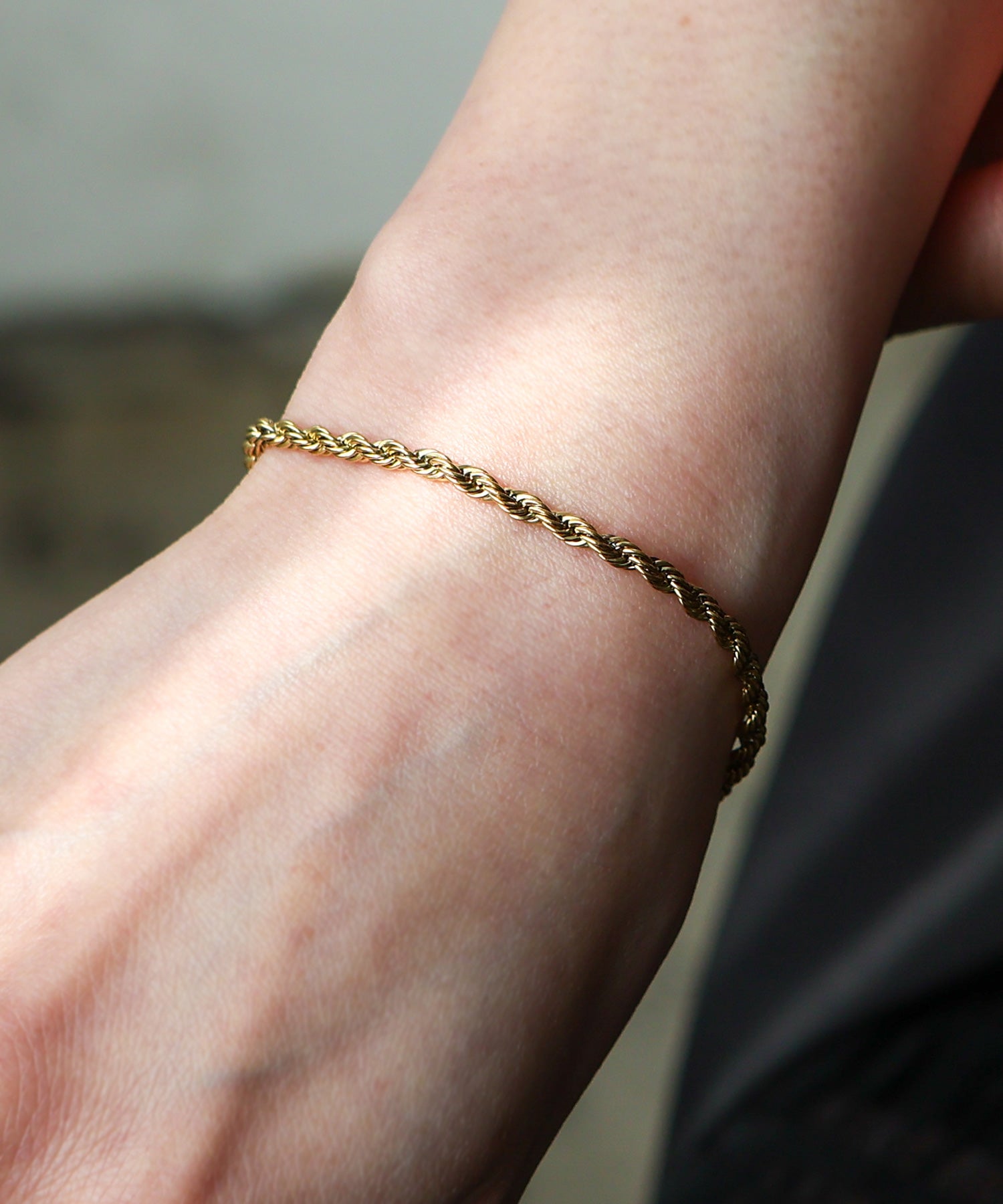 ヴィータフェリーチェ VitaFelice ねじれチェーンブレスレット （GOLD） GOLD