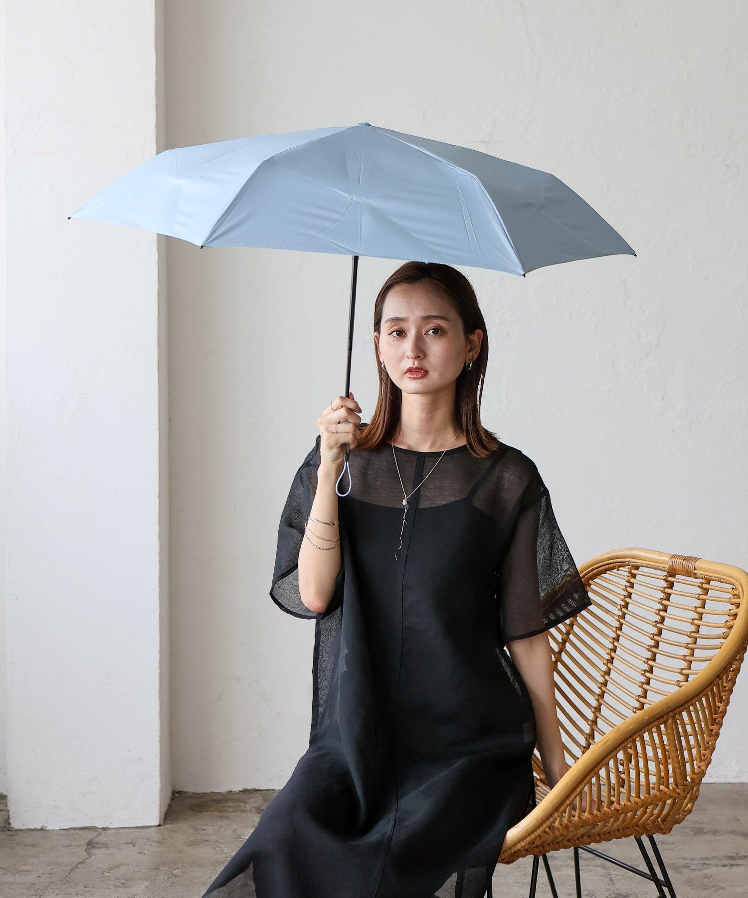 ヴィータフェリーチェ VitaFelice 晴雨兼用折りたたみ日傘（形状記憶） （BLUE） BLUE