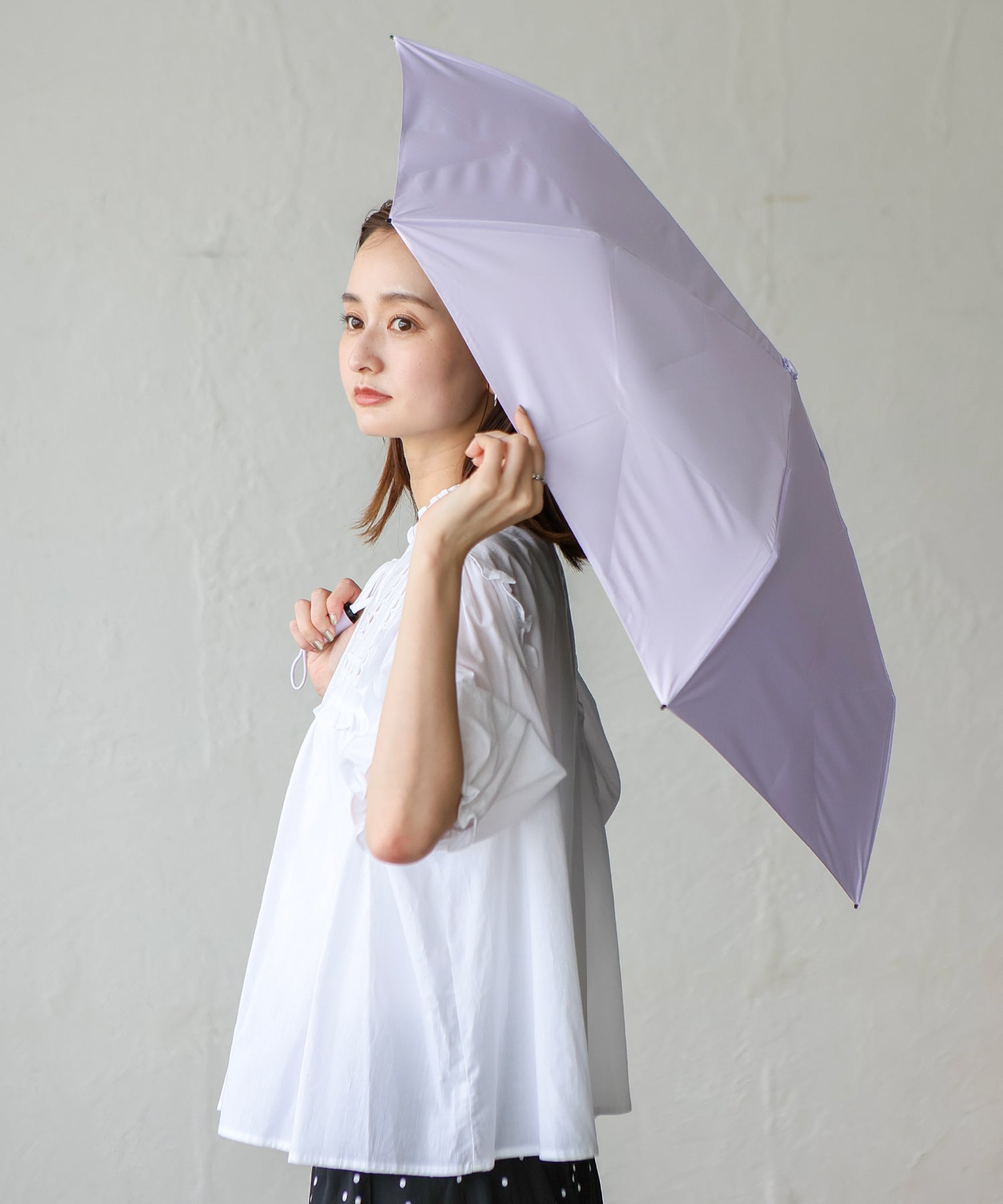 ヴィータフェリーチェ VitaFelice 晴雨兼用折りたたみ日傘（形状記憶） （BLUE） BLUE